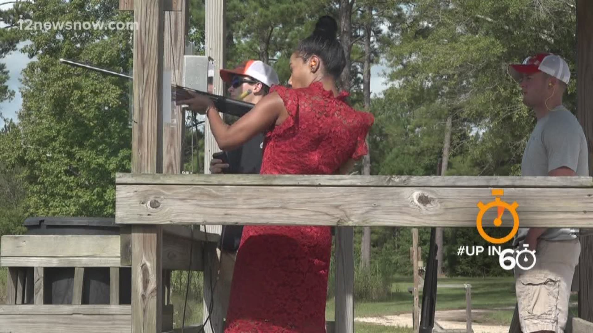 12News reporter Rachel Keller heads out to the One in One Hundred Gun Club in Lumberton to see if she has what it takes to compete in the competition on Saturday, August 17th.
