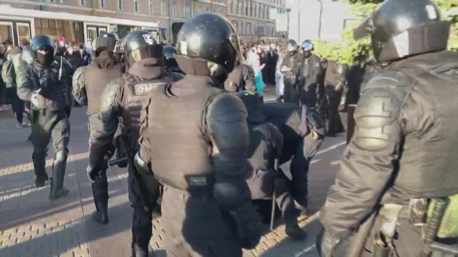 Two American prisoners of war return home after exchange with Russia