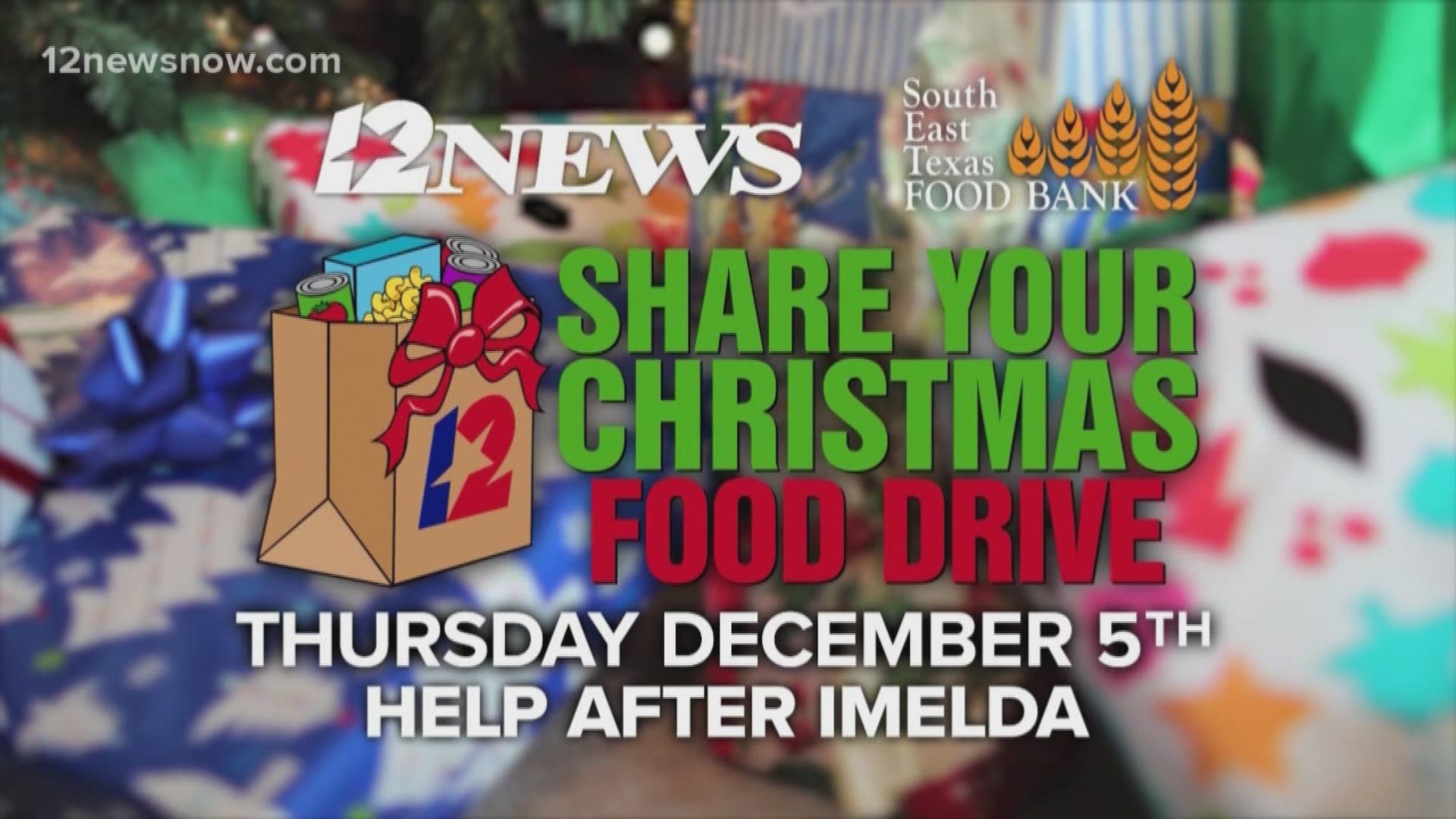 You can drop off non-perishable food at all Southeast Texas H-E-B, Kroger and Market Basket locations as well as Community Bank of Texas branch locations.