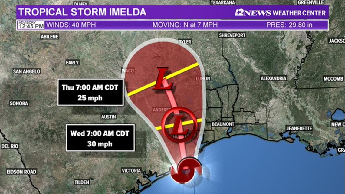 Tropical Storm Imelda to bring heavy rain to Southeast Texas ...