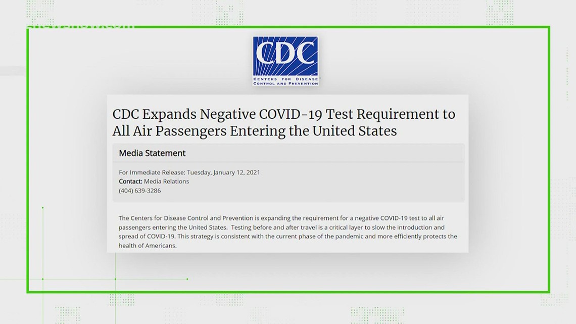 VERIFY: Do you still need a negative COVID-19 test before flying into the US?