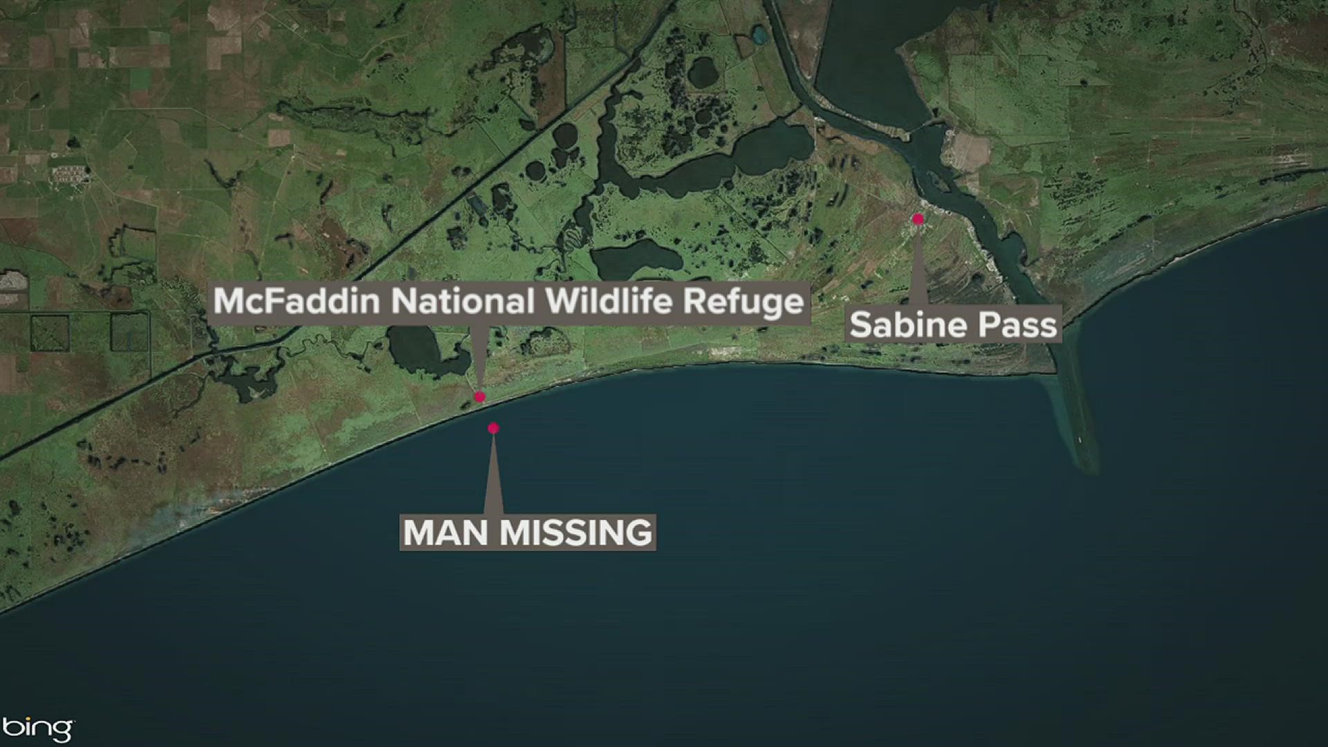The search has been suspended for a man who went missing from a tugboat in the Gulf of Mexico near Sabine Pass.