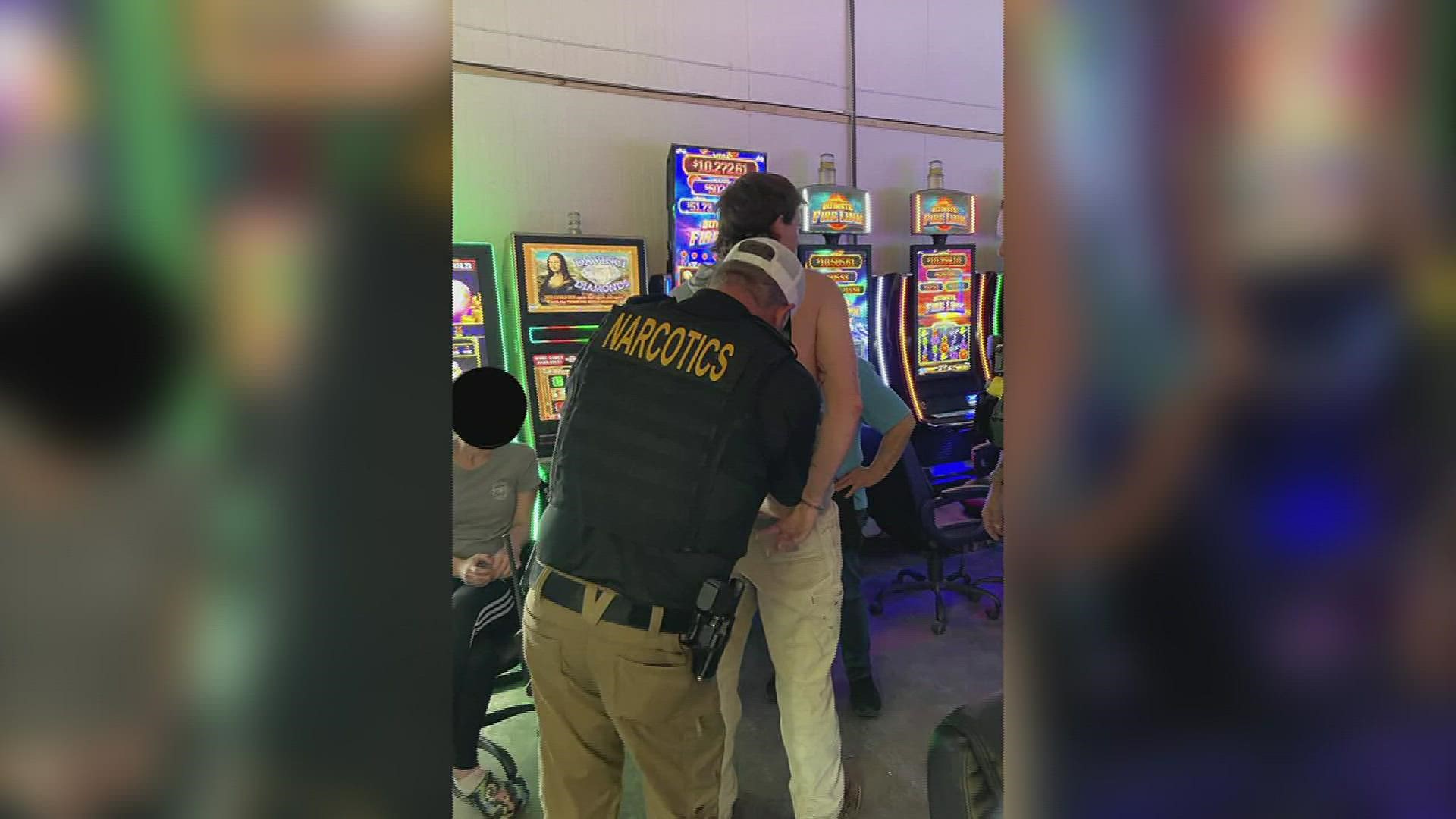 During the inspection a customer of the game room, a 32-year-old male from Jasper, was arrested on a felony larceny warrant out of Hardin County.