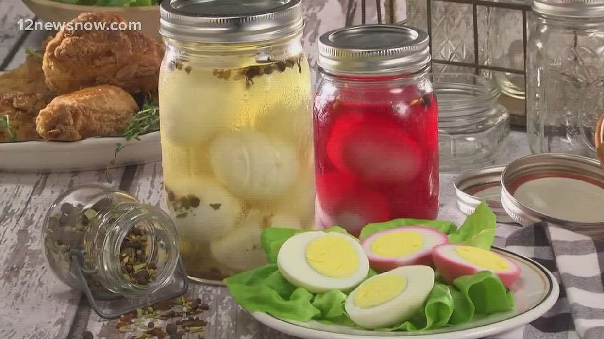Mr. Food makes Tangy Pickled Eggs
