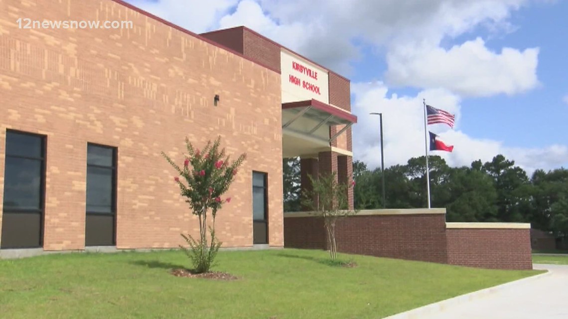 Kirbyville High School students walkout of school in protest
