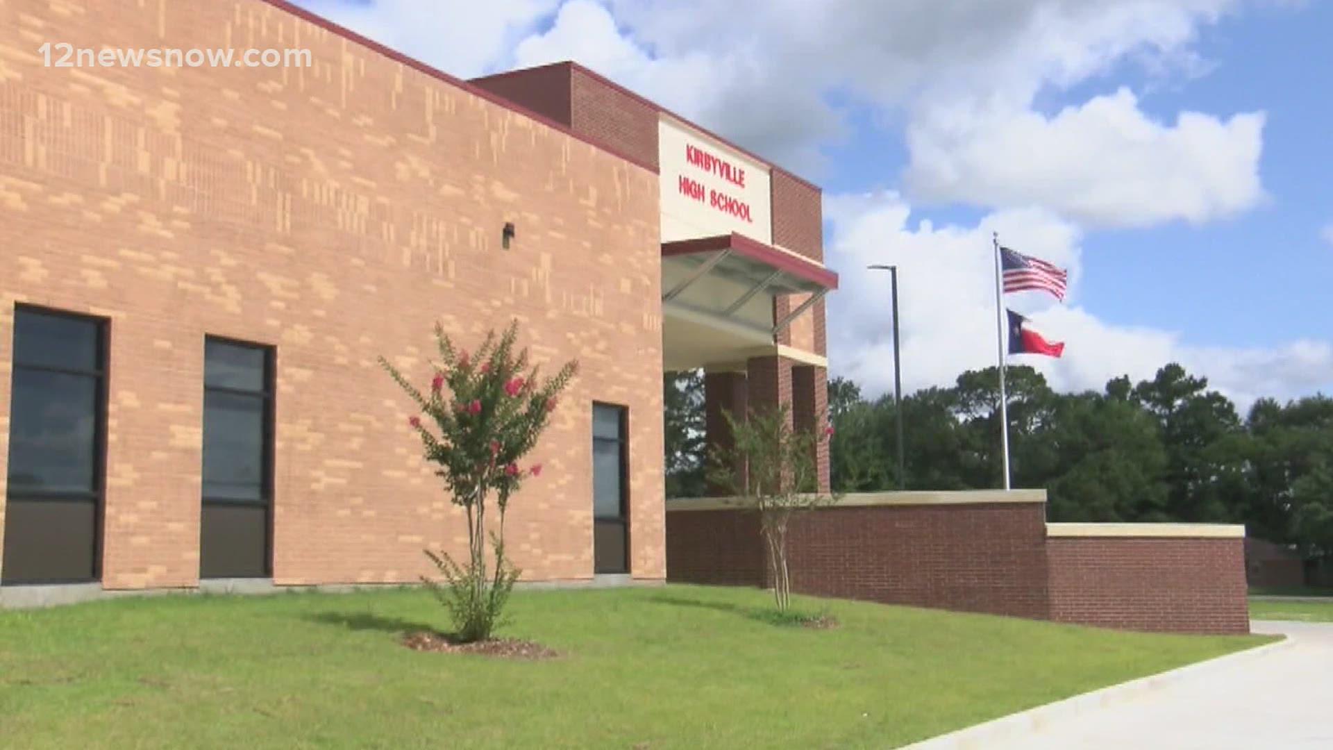 A protest by students at Kirbyville High School erupted Tuesday morning over a 'personnel matter' involving the principal.