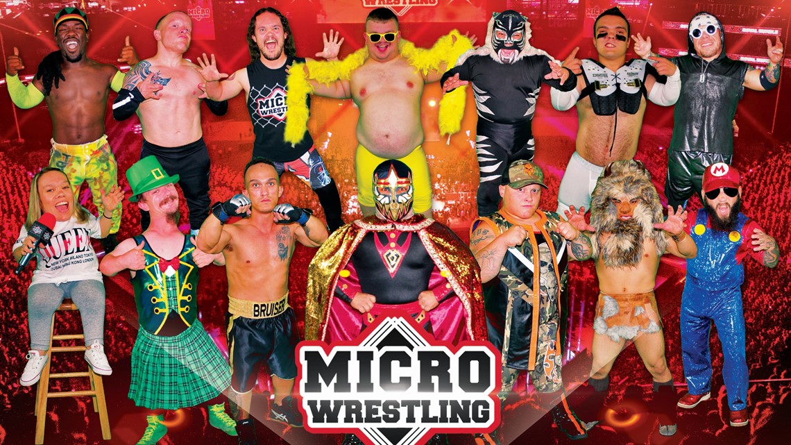 Micro Wrestling brings under 5 feet cast to Beaumont s Ford Park