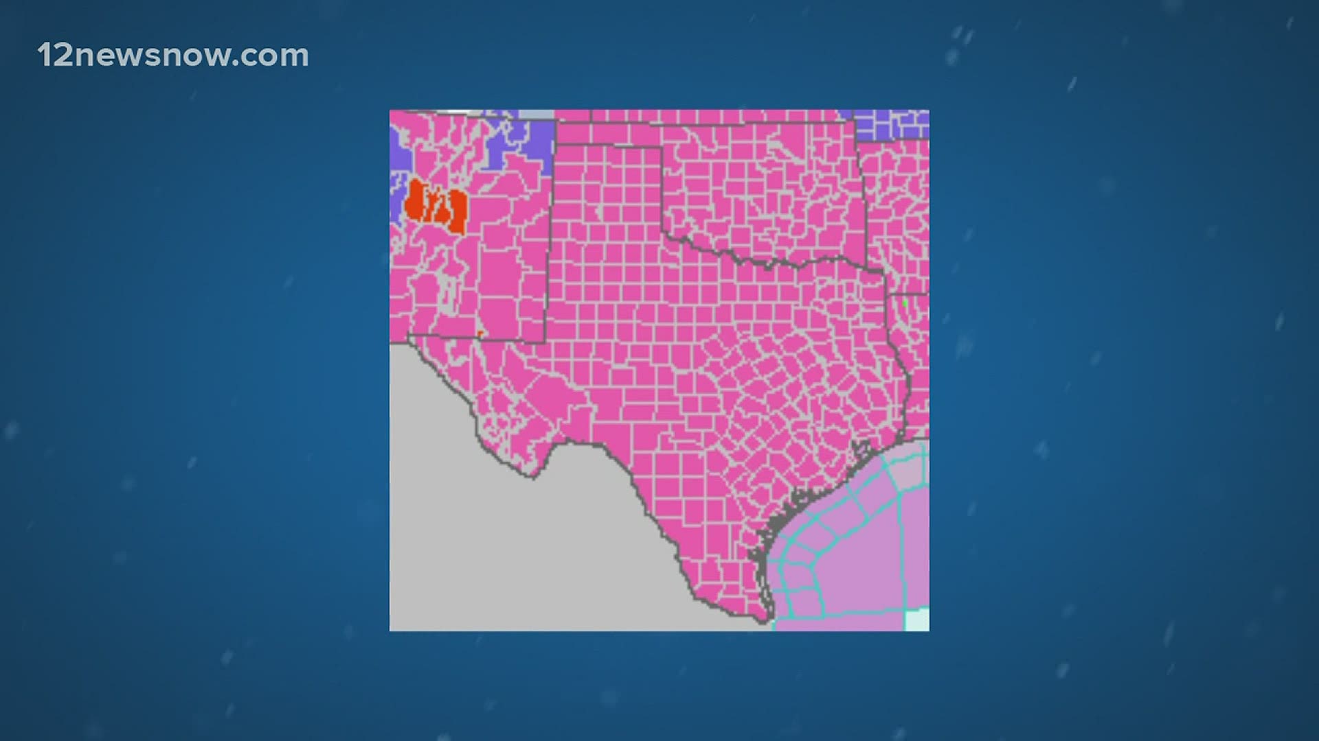 Every Texas county was under a winter storm warning on Valentine's Day ...