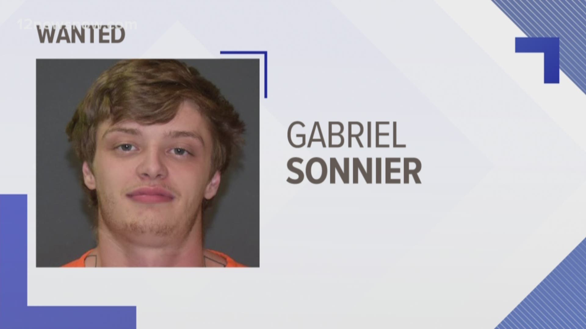 Law enforcement is looking for Gabriel Sonnier, who may have fled from Louisiana.