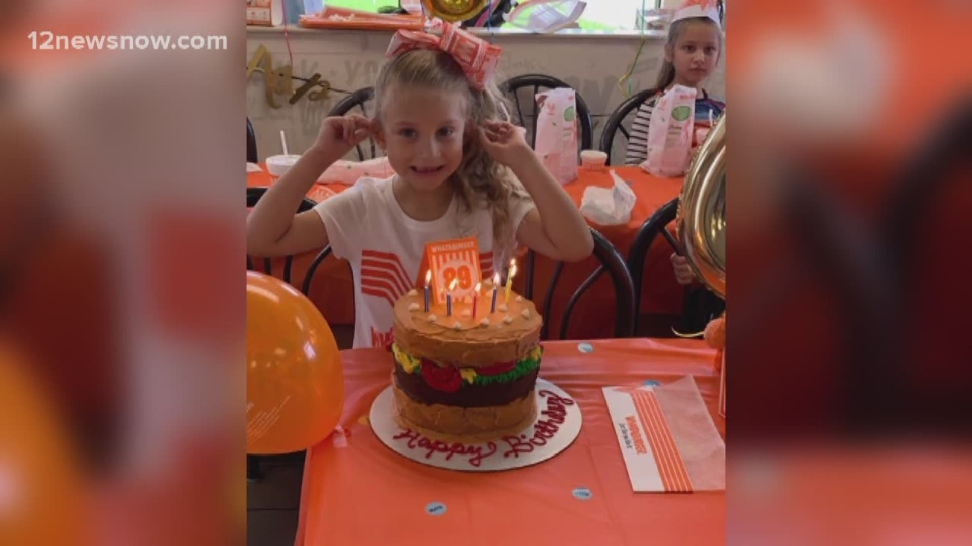 Little Becca had a party to remember on Saturday at her favorite restaurant, Whataburger!