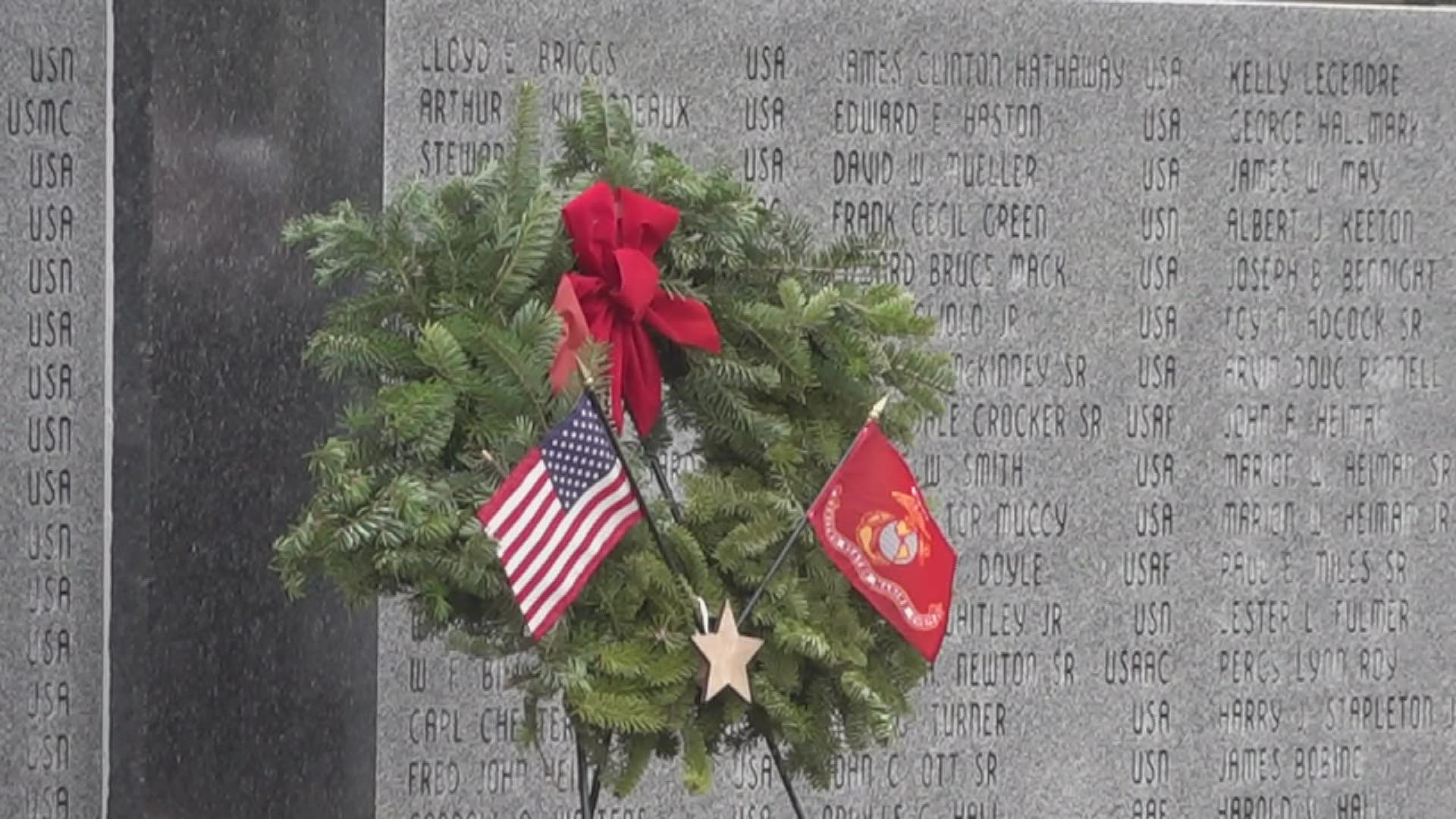 Freedom is not free Wreath laying ceremony in Beaumont honored fallen veterans