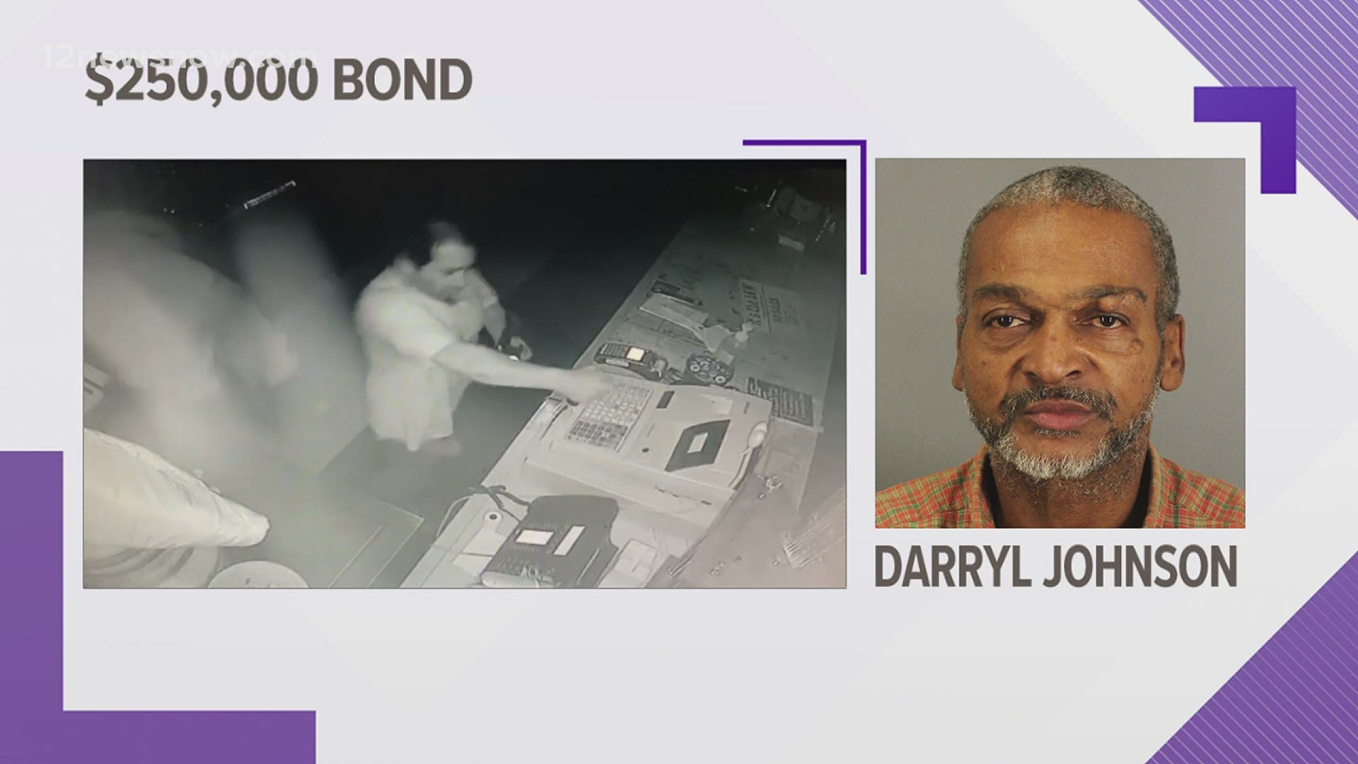Darryl Johnson was arrested on Monday