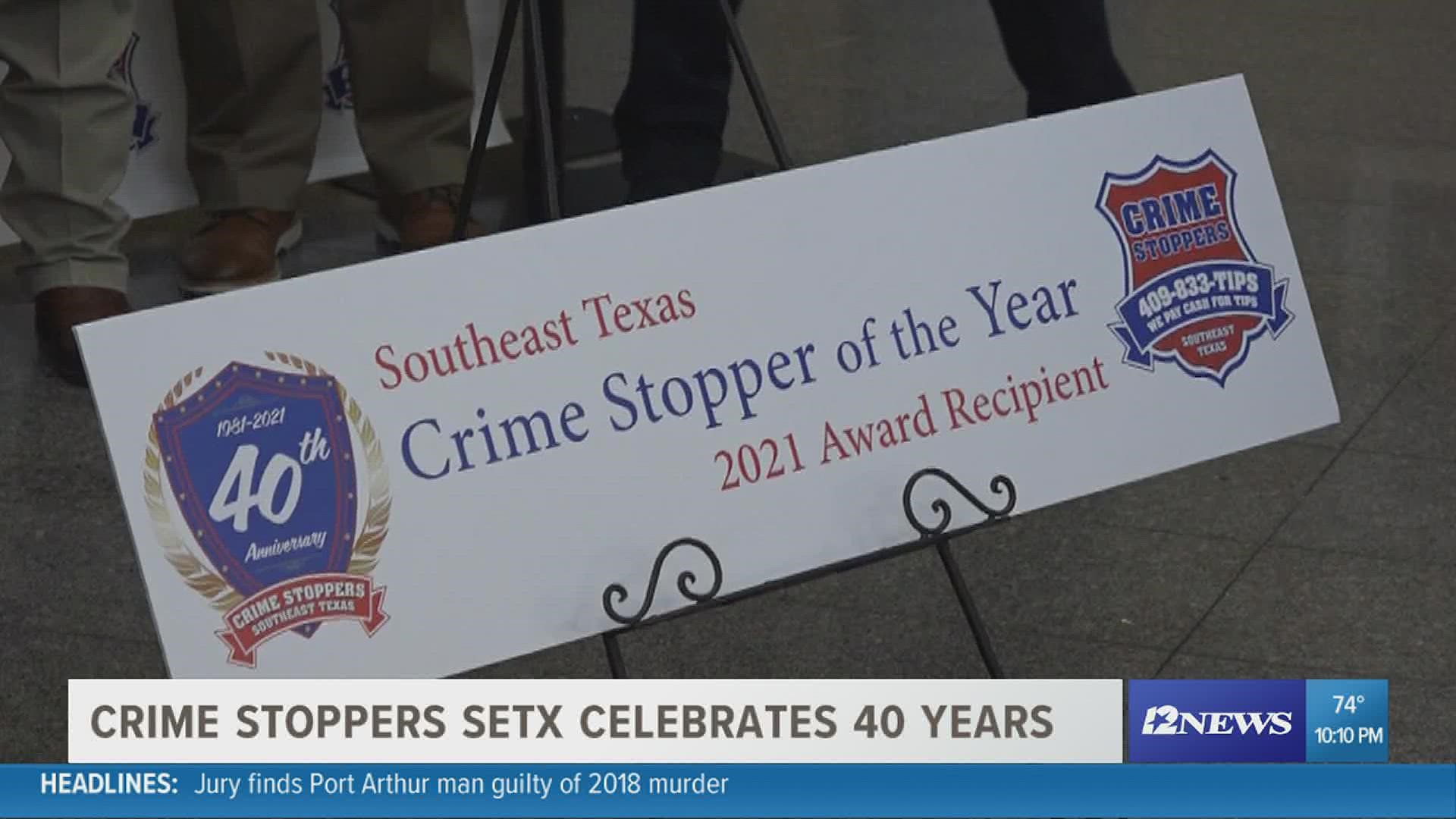 Crime Stoppers of Southeast Texas celebrates their 40th anniversary