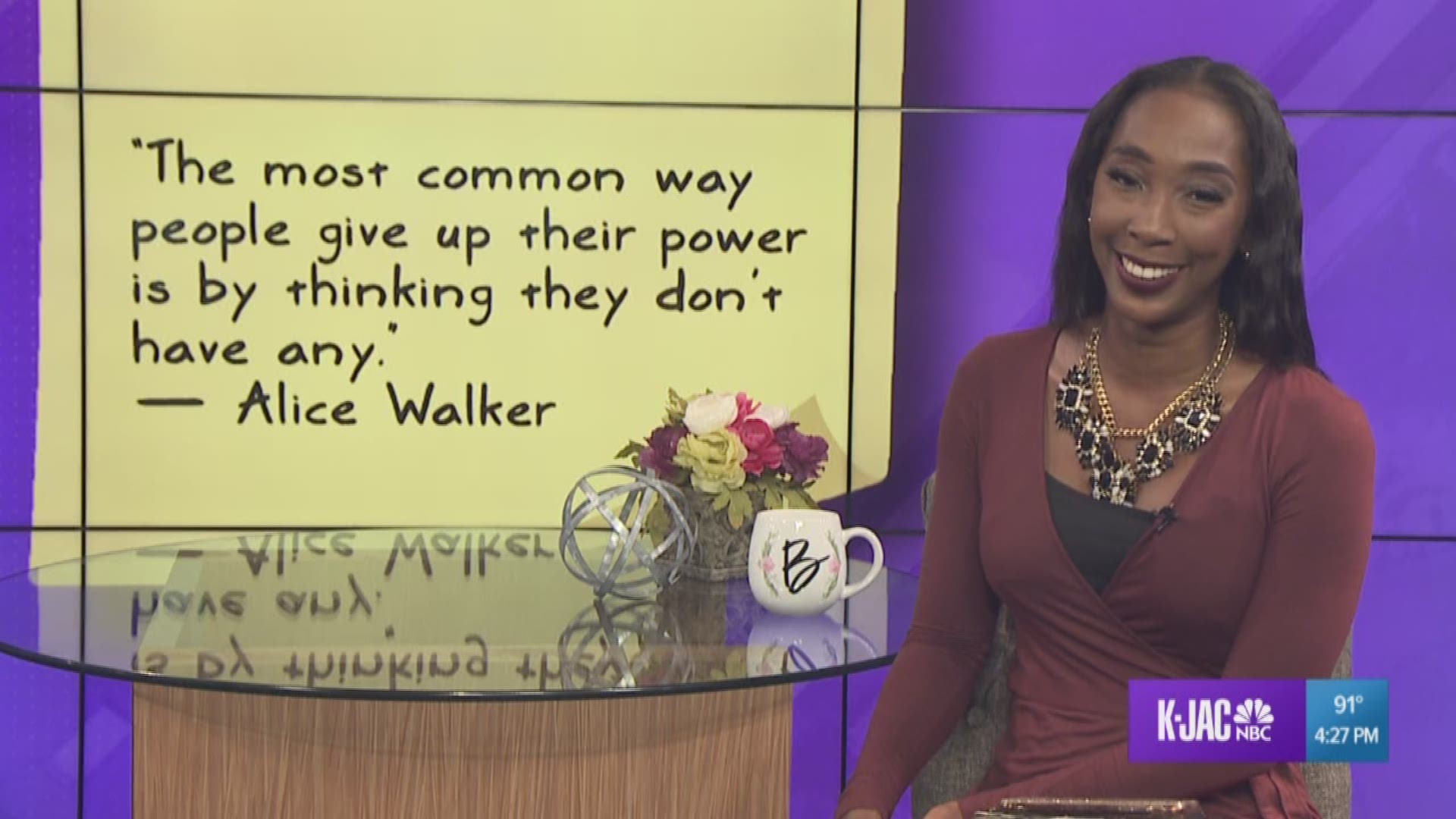 “The most common way people give up their power is by thinking they don’t have any.” — Alice Walker