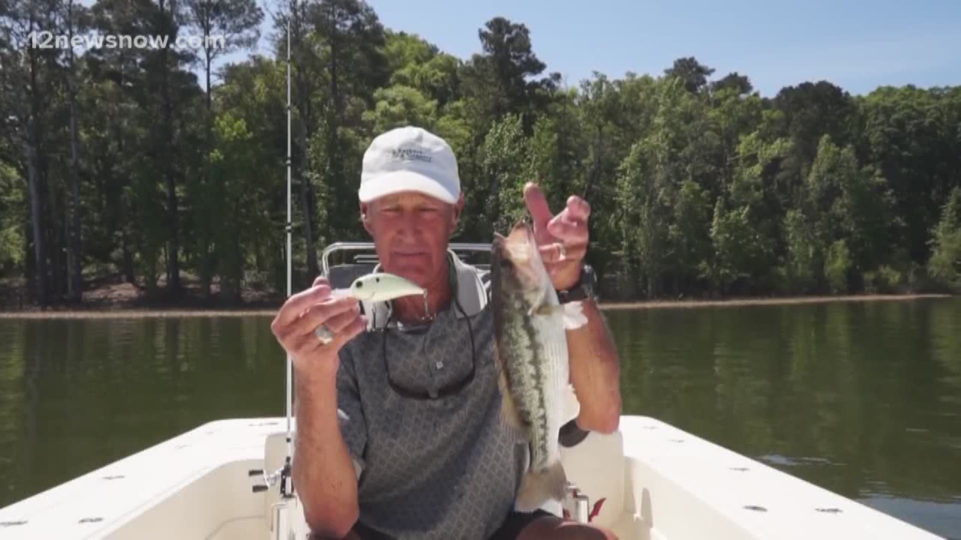 J.D. Batten uses a crankbait for summertime at Lake Sam Rayburn