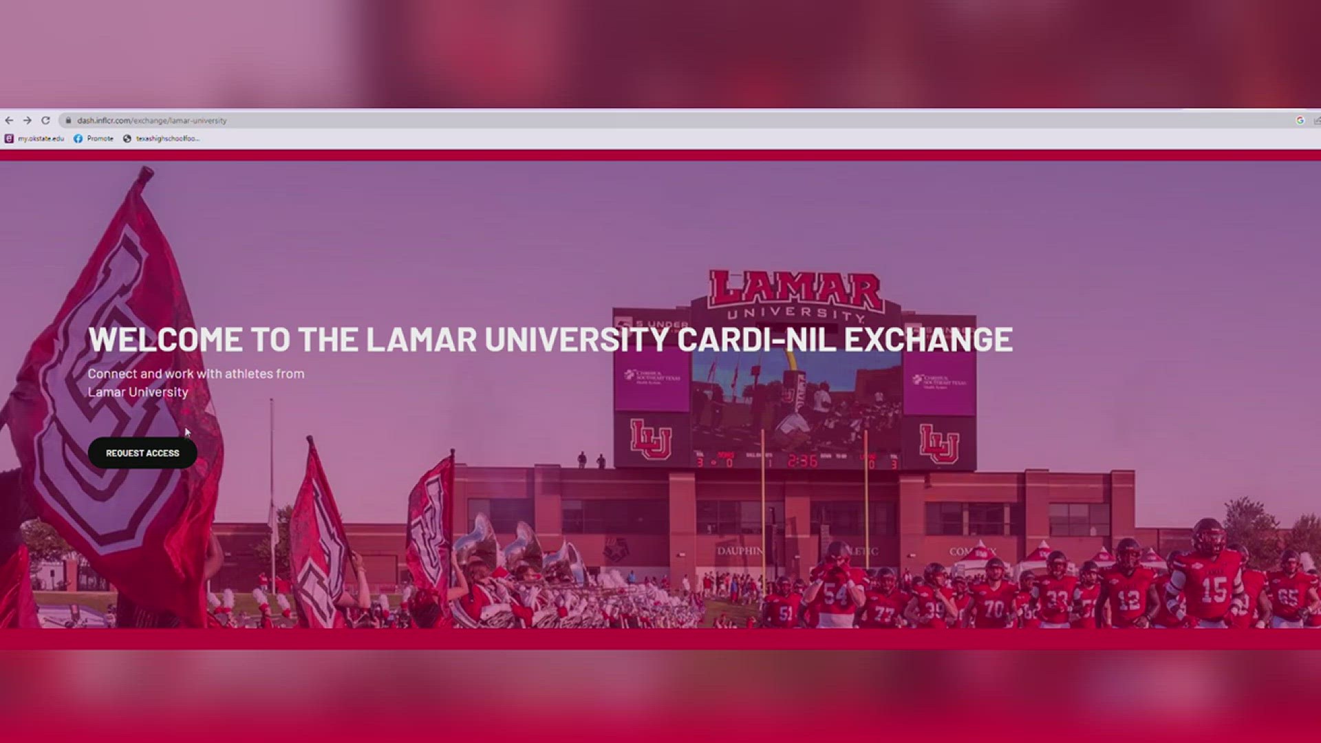 Lamar launched the CardiNIL Exchange with help from INFLCR so student-athletes can pursue Name, Image, & Likeness (NIL) business opportunities.