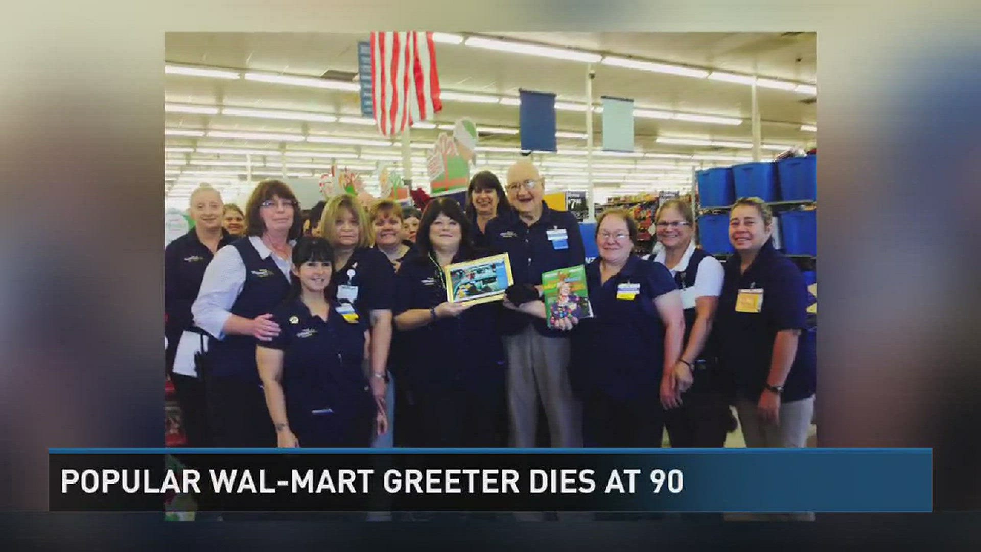 Archie Davidson worked at the Vidor Wal-Mart for 15 years as a door greeter; he passed away on Sunday
