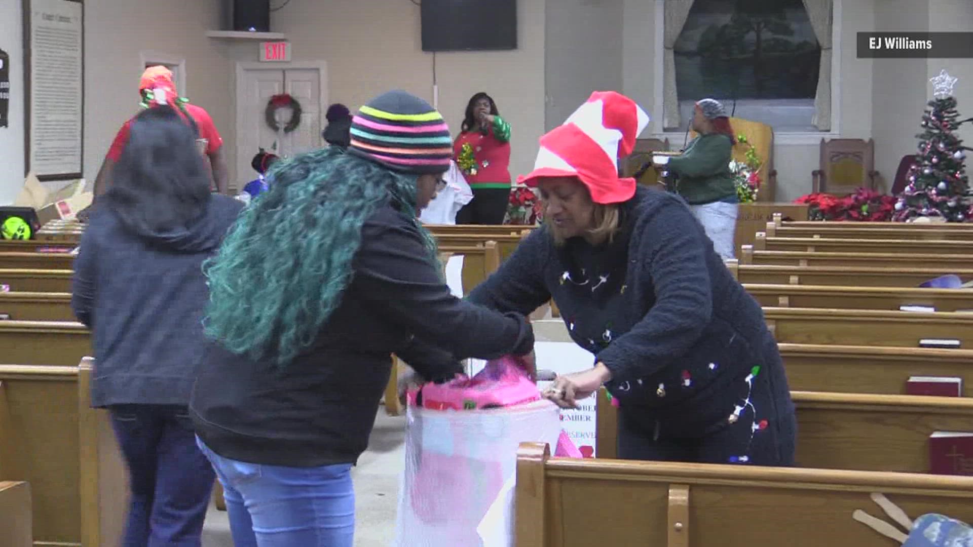 Community 180 and Toys for Tots held their third annual toy giveaway at a church in Orange.