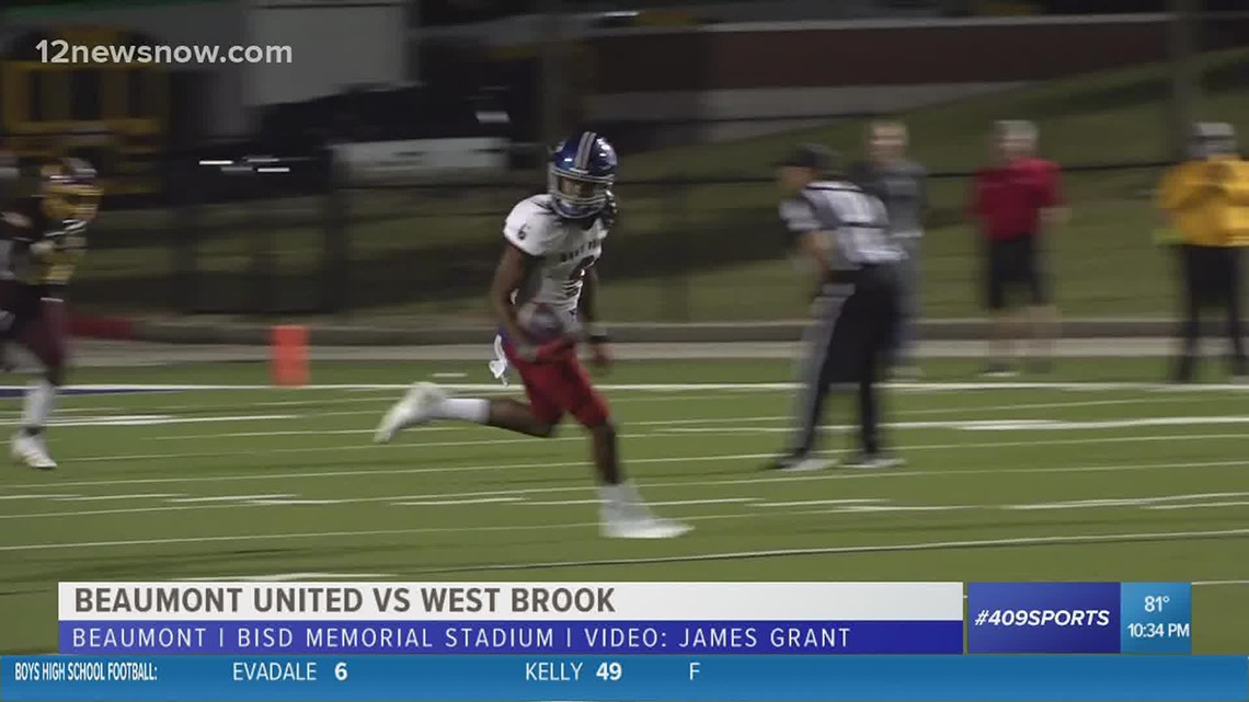 Bryce Anderson leads West Brook High School to win over Beaumont United in the Alumni Bowl