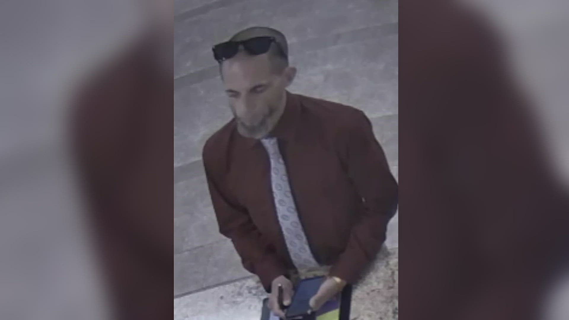 Police in Beaumont are looking for a man they say attempted to fool tellers at a Beaumont credit union with a fake passport and nice shirt and tie.