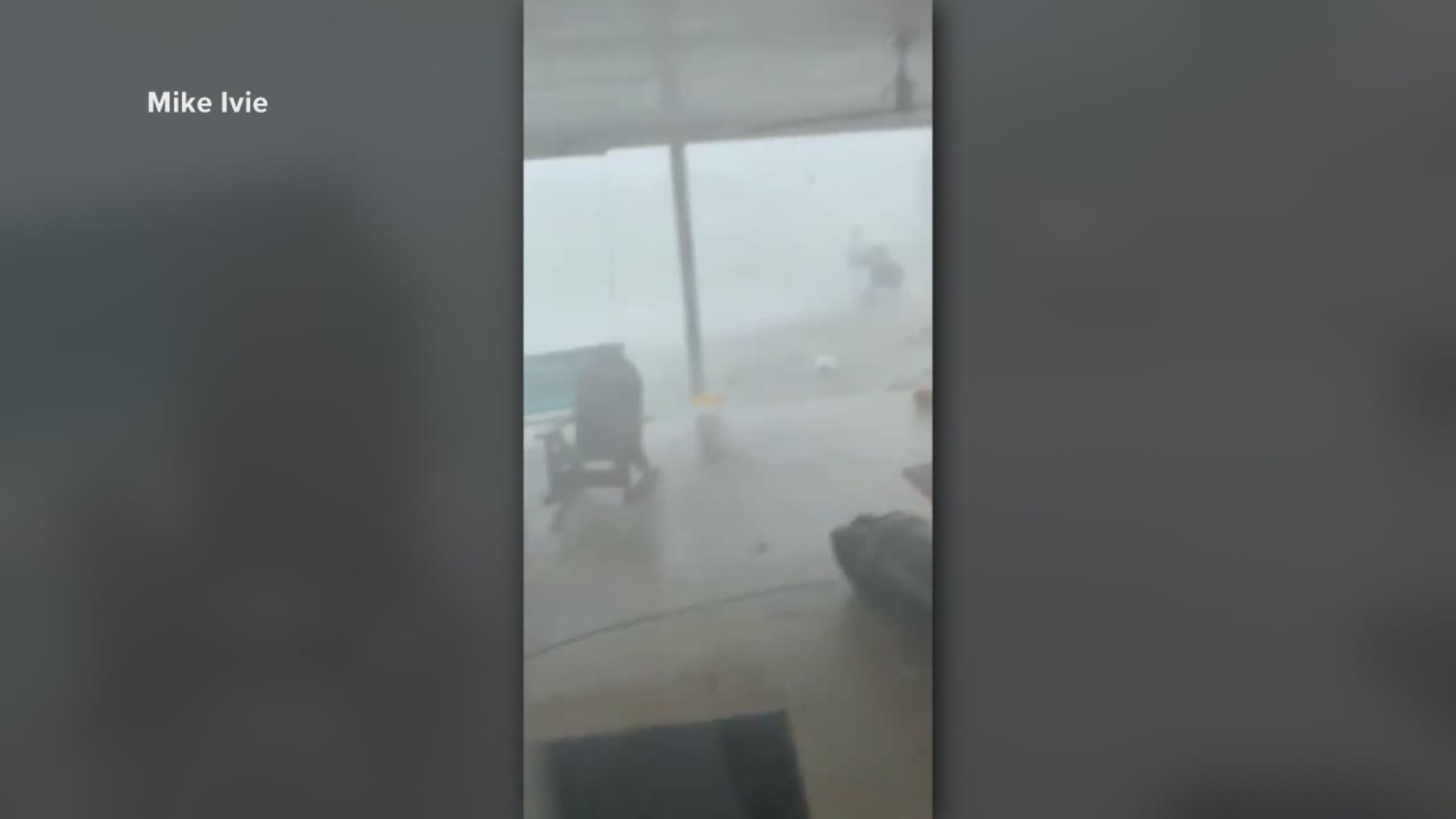 Mike Ivie shared remarkable video of severe weather in Kountze Monday