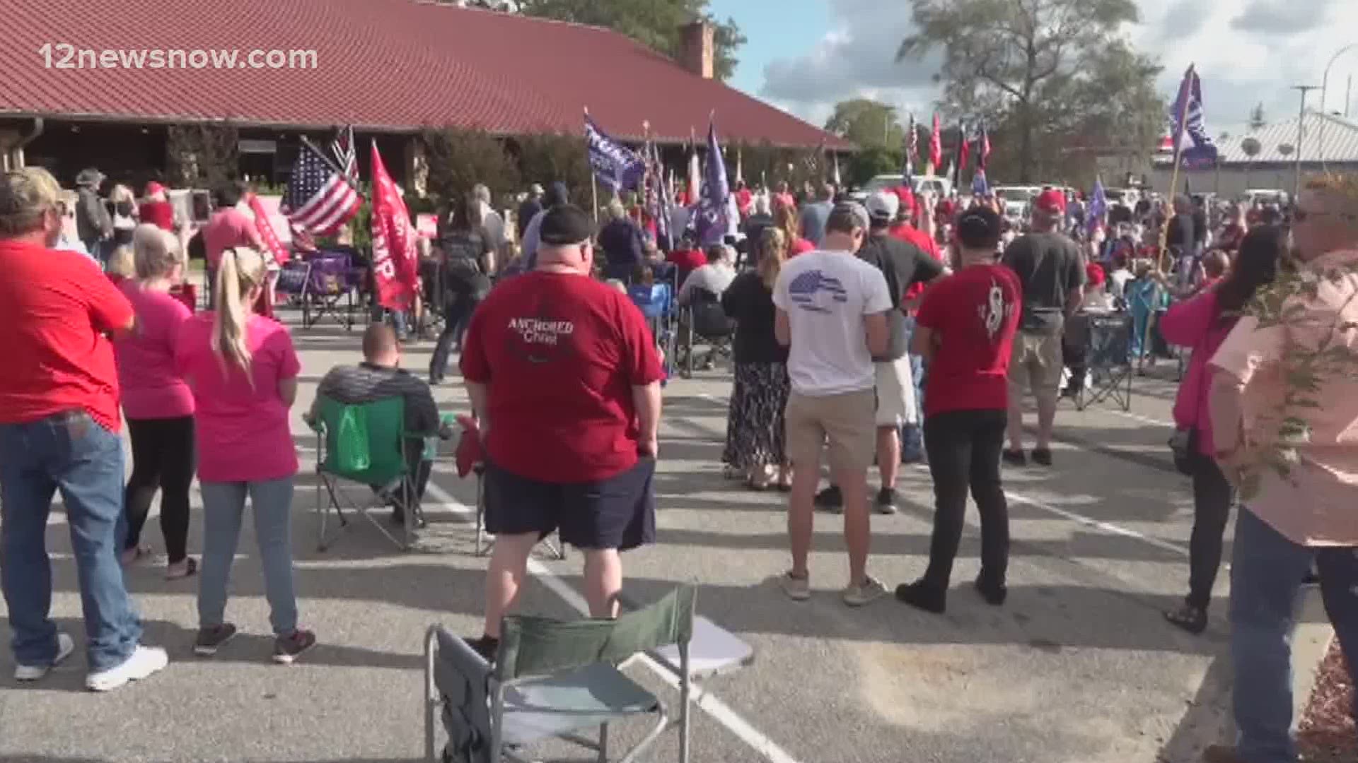 President Trump is not alone in his fight. Hundreds of supporters showed up in Lumberton Sunday for an election integrity rally hosted Congressman Brian Babin.