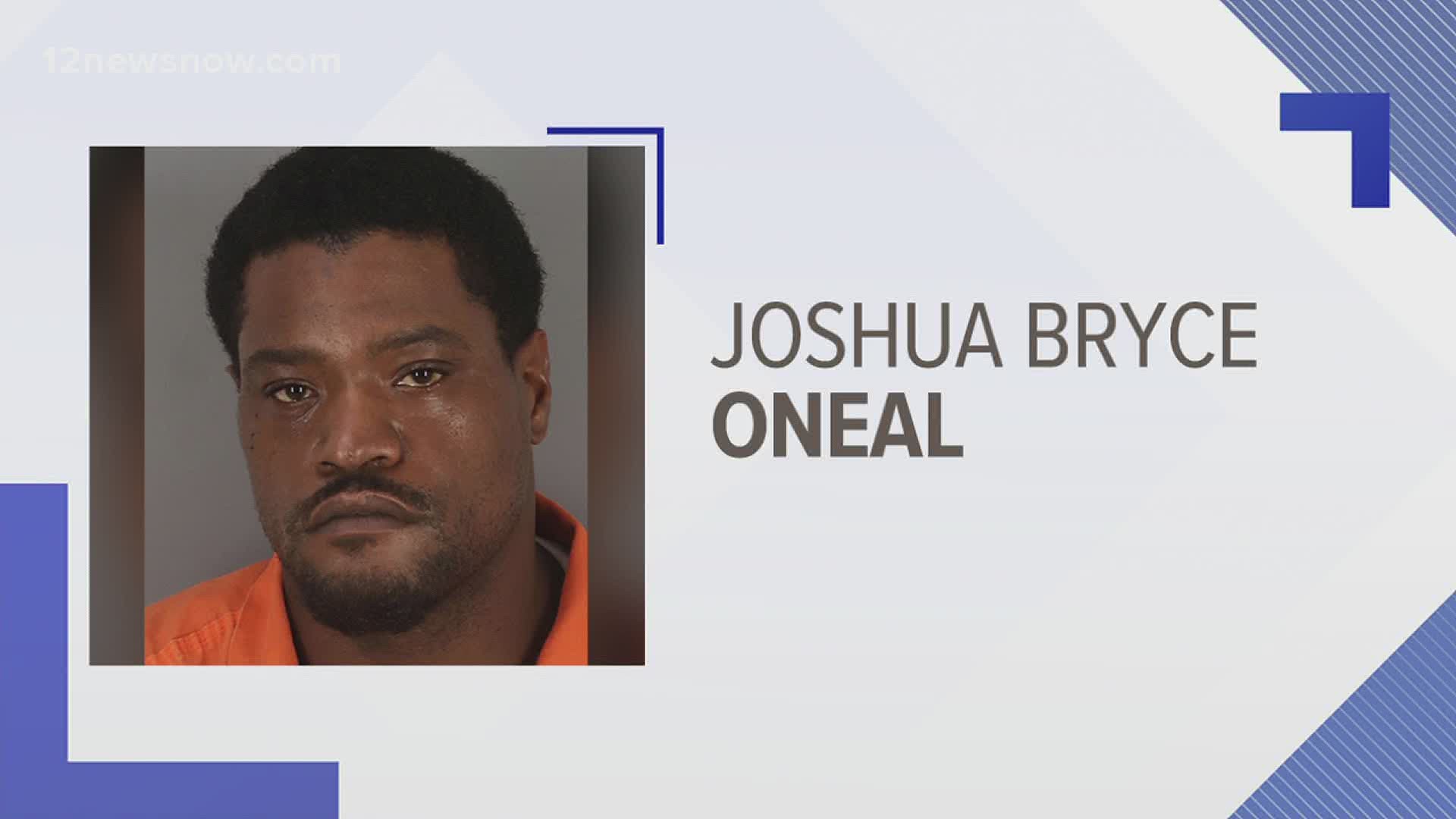 Joshua Oneal was indicted for beating on the door of a house while armed with a machete