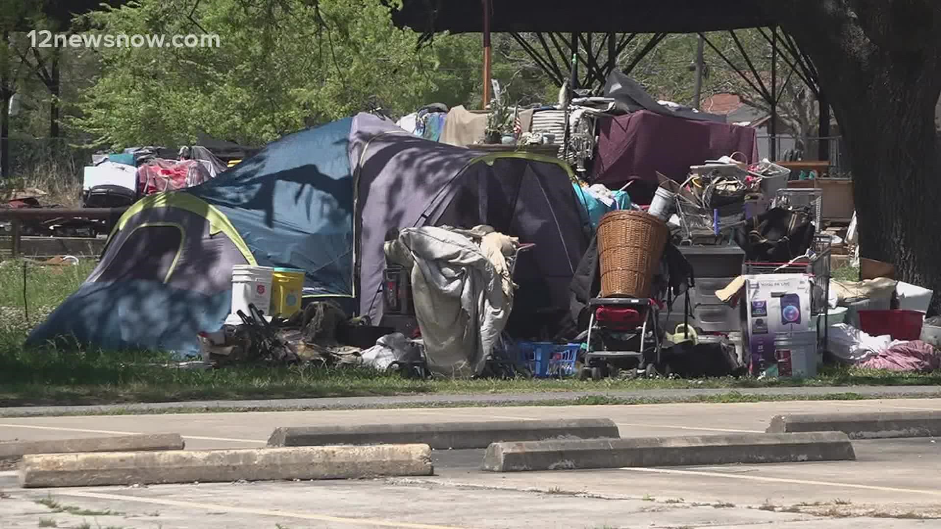 According to Port Arthur Mayor Thurman Bartie, it's been a troublesome homeless camp for the past couple of years.