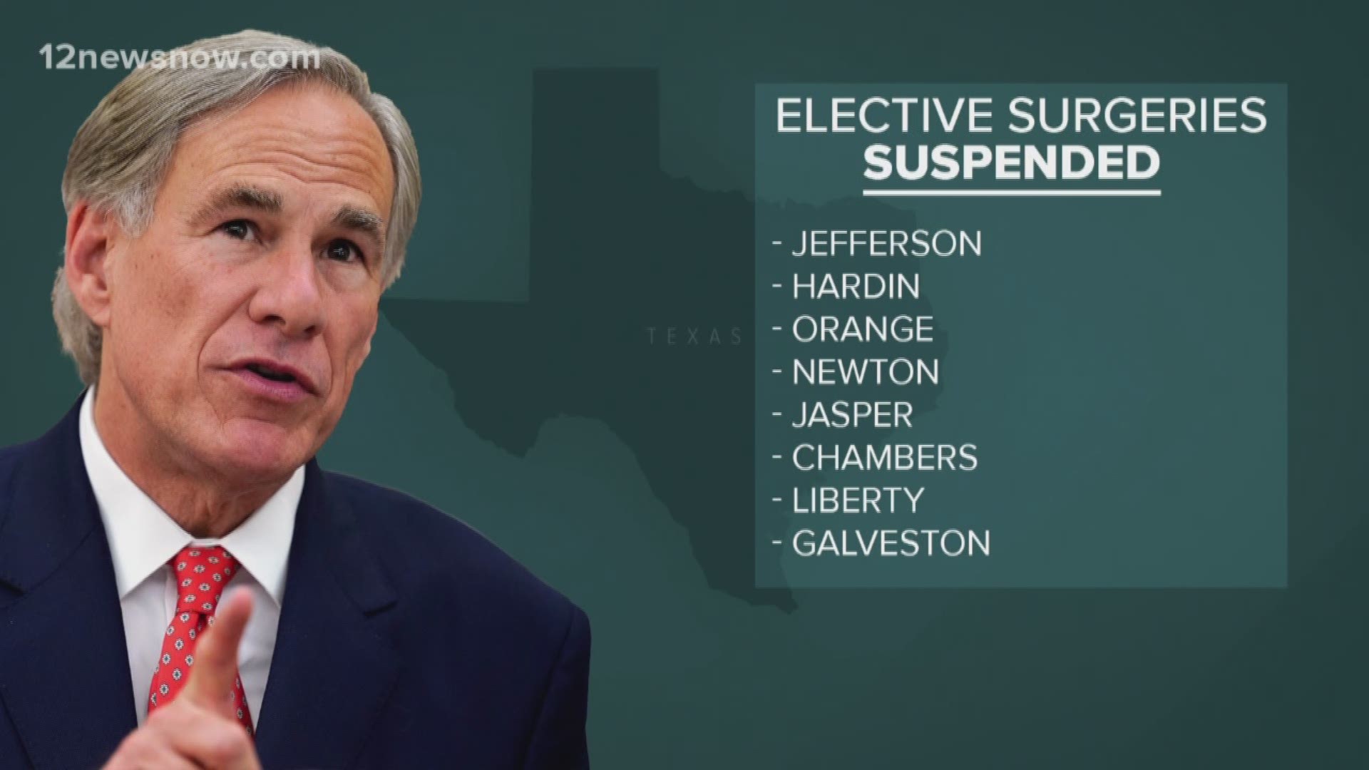 Jefferson County is included in the list where elective surgeries will be suspended