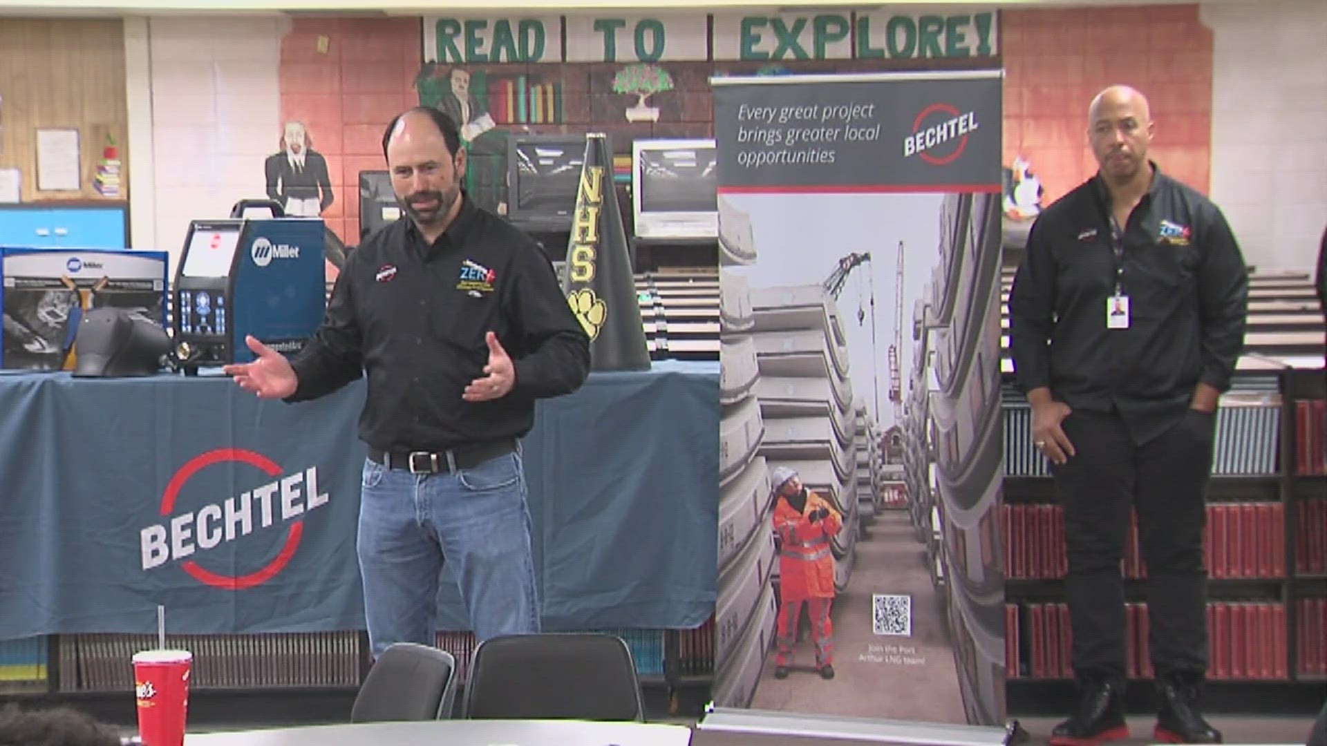 The equipment will allow students to see what it's like to weld in the field.