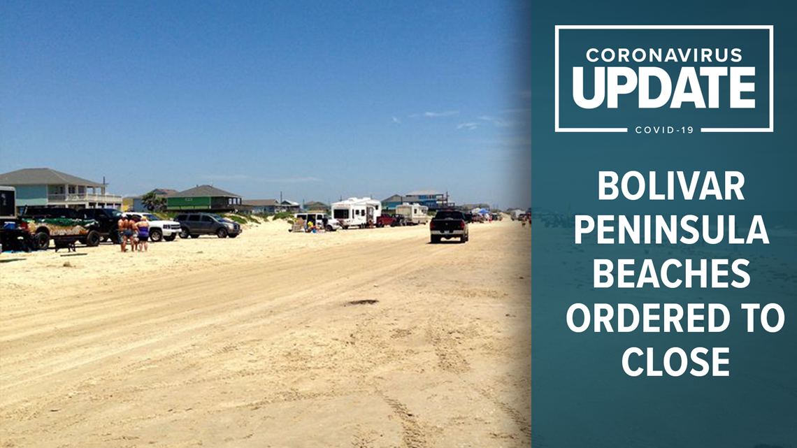 Bolivar Peninsula, Crystal Beach closed due to COVID19 concerns