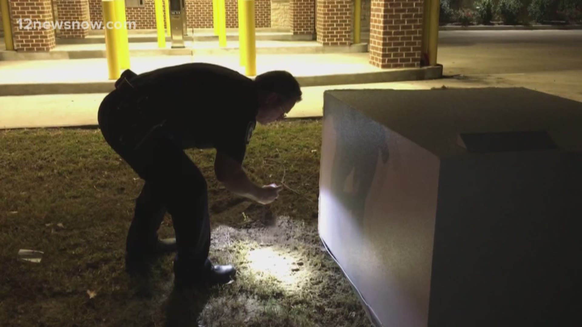 Two men attempted to steal the ATM at First State of Texas Bank on Martin Luther King Drive at Interstate at about 5 a.m. Thursday morning.