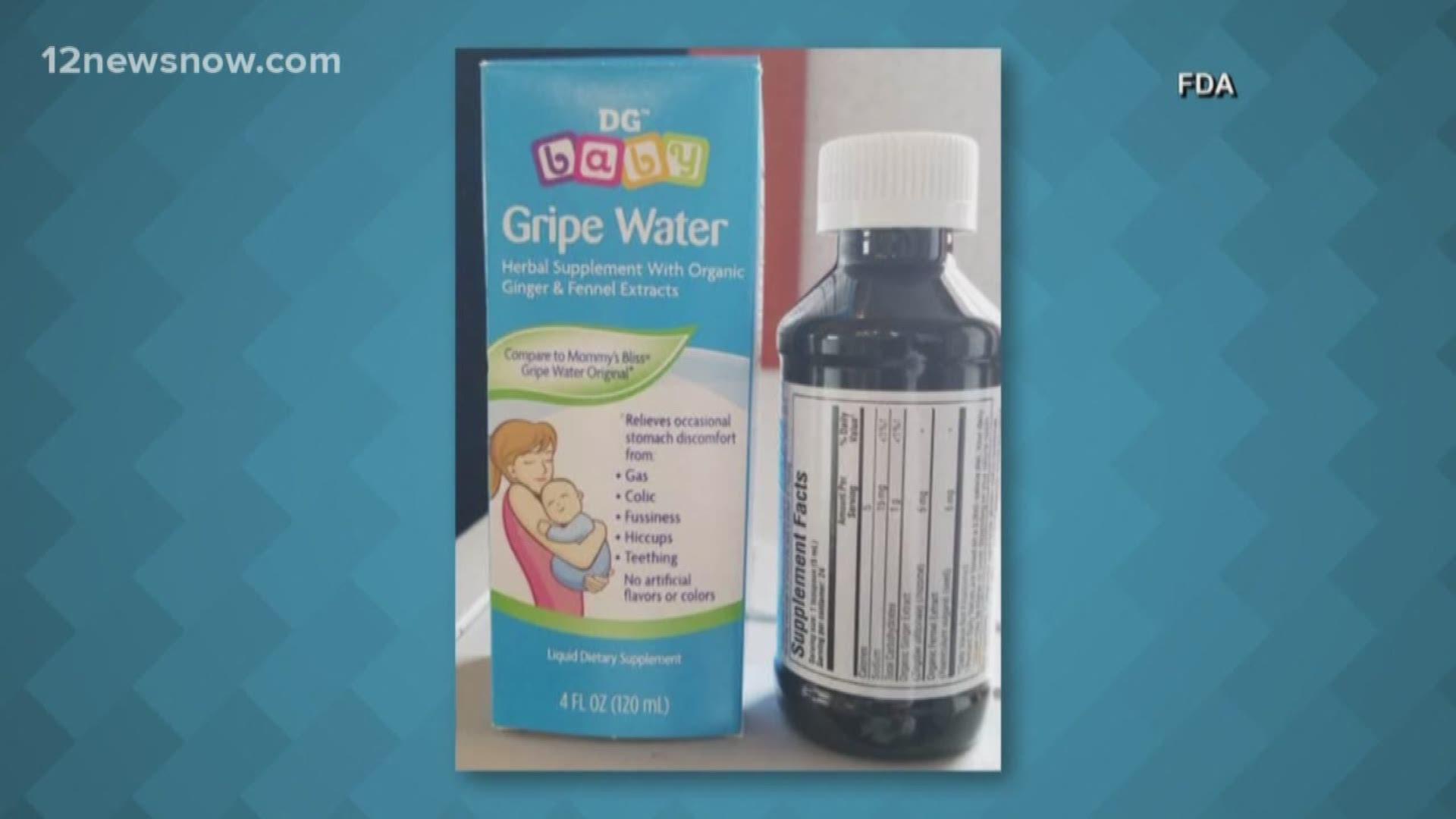 Baby Gripe water in 4-ounce bottles sold at Dollar General recalled