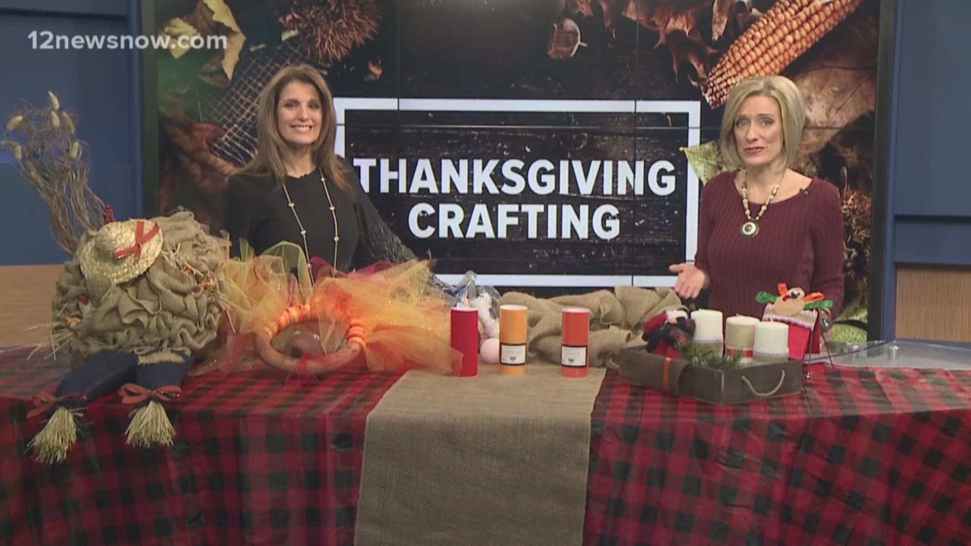 12 News Daybreak crew finishes their week of crafting with homemade wreaths