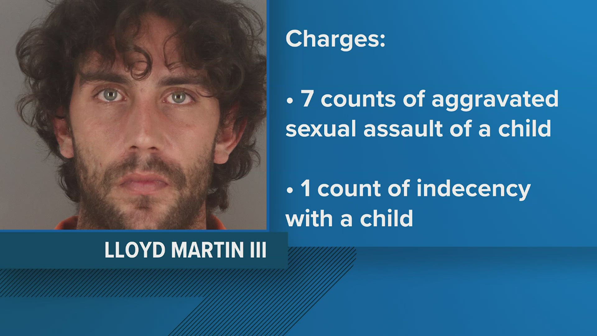 DNA evidence indicated that Lloyd Thomas Martin III, 29, was the child's attacker, according to a probable cause affidavit.