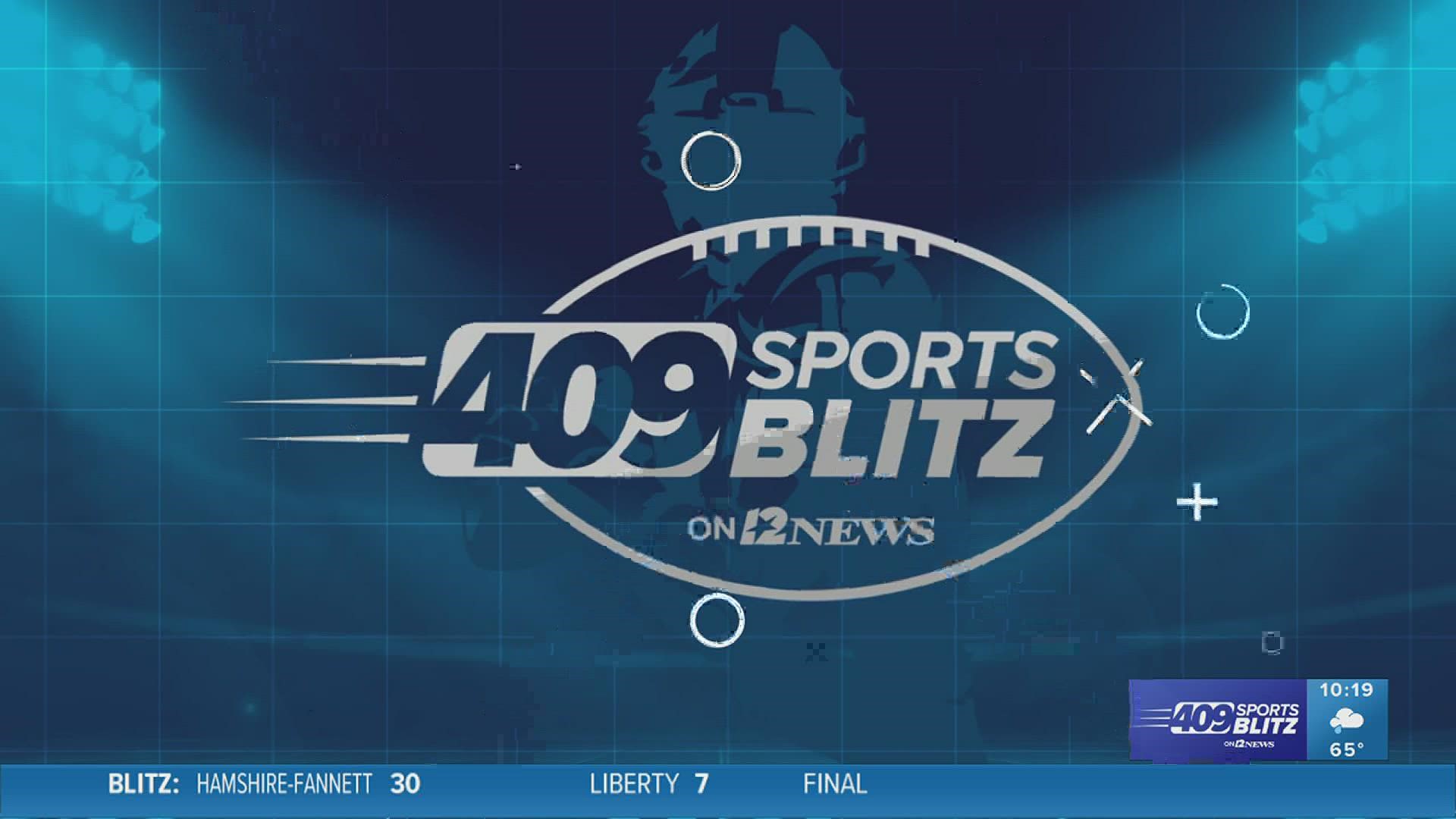 Watch the 409Sports Blitz Friday nights at 10:20 p.m. for all your Southeast Texas high school football scores and highlights.