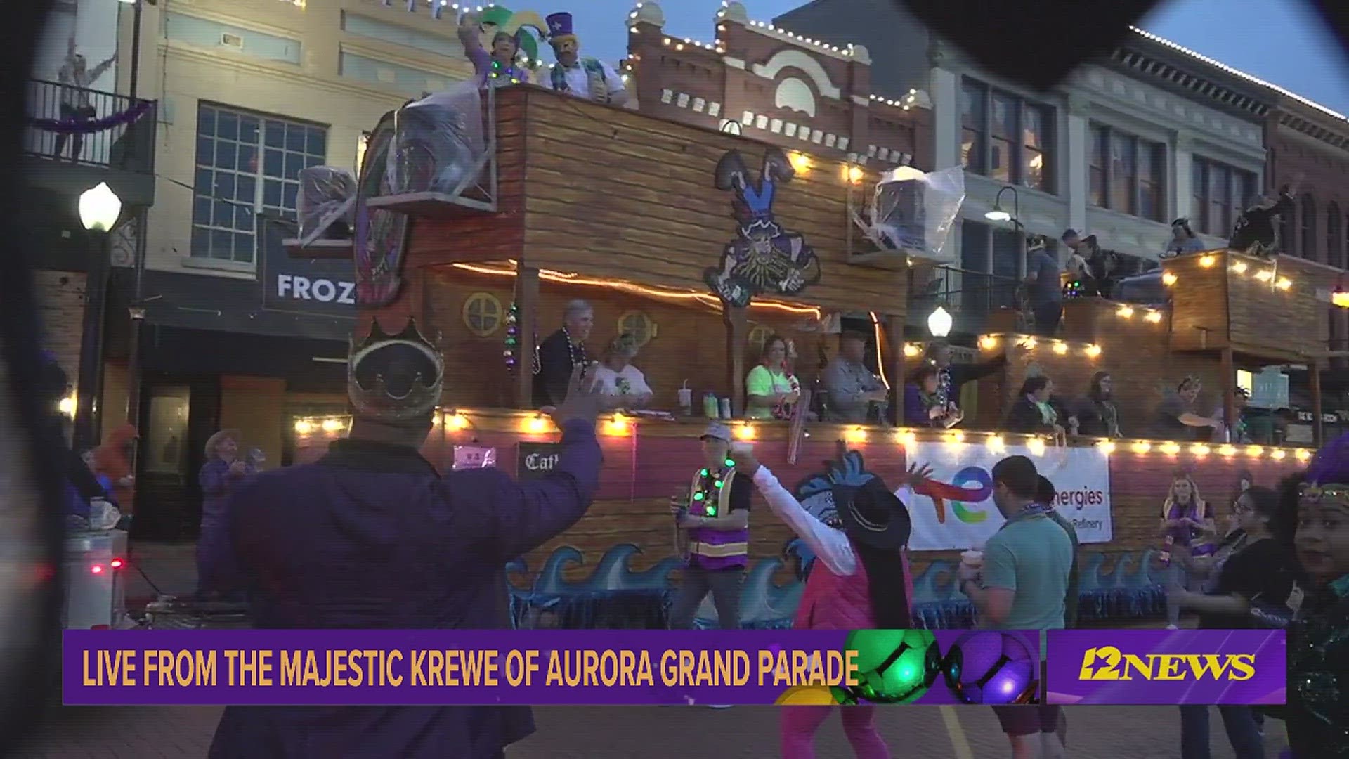 12News & Donalson Auto Group present the 2024 TotalEnergies Krewe of Aurora Grand Parade.