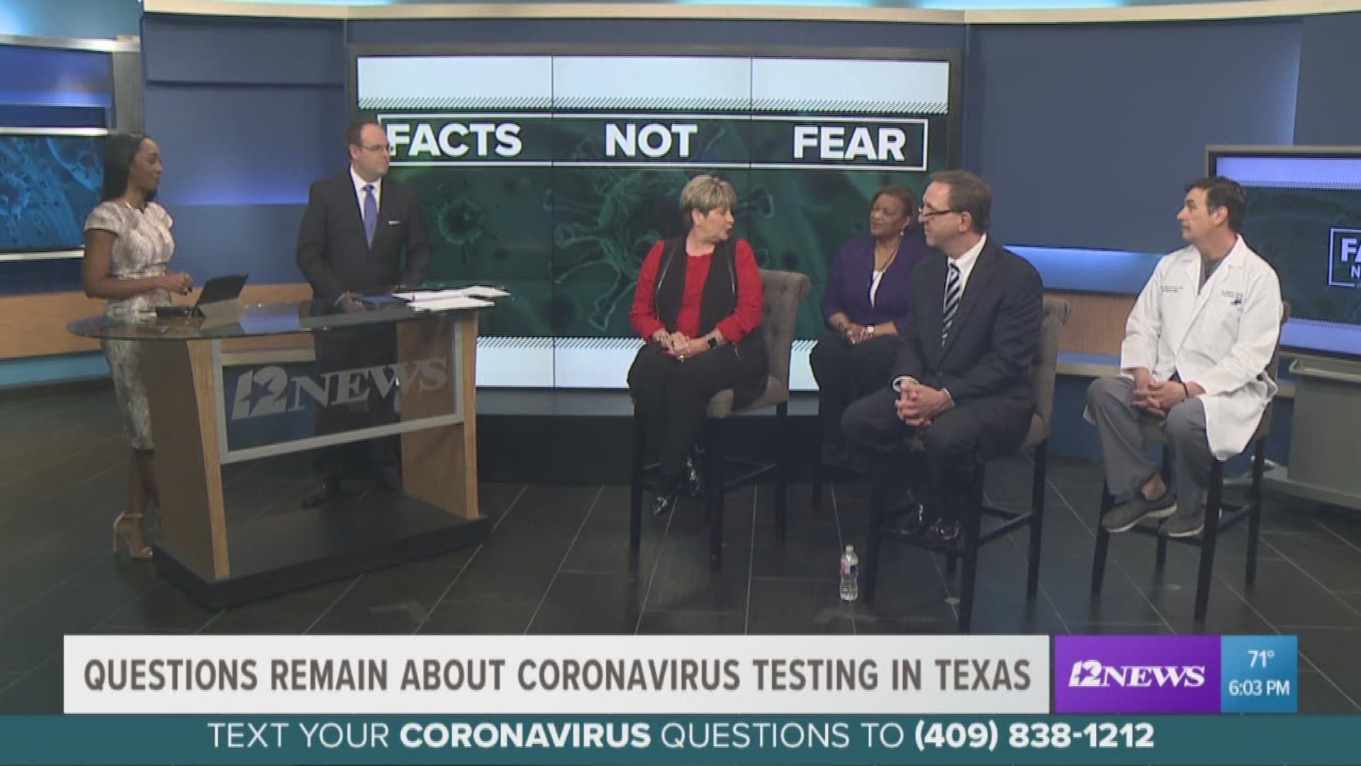 Southeast Texas officials talk about the current COVID19 testing process during the 12News #FactsNotFear Town Hall.