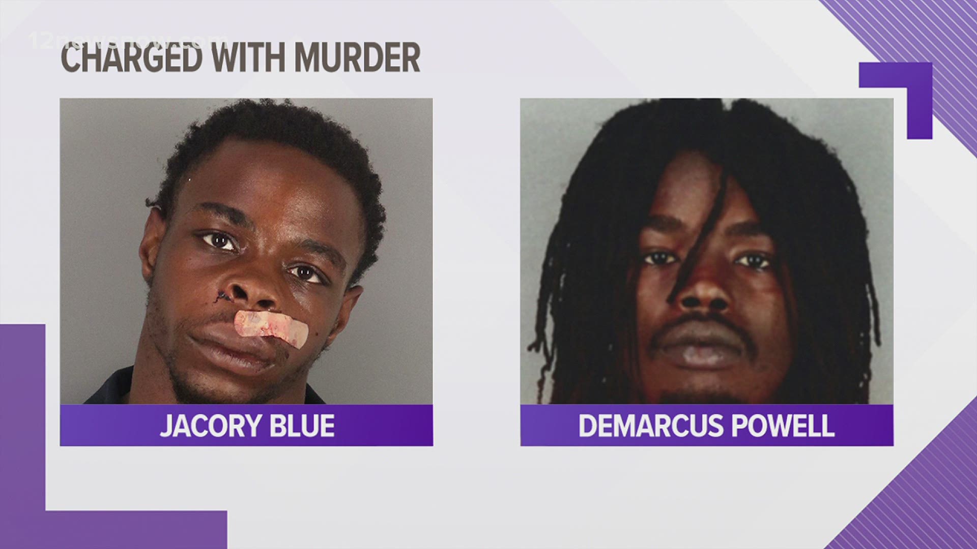 22-year-old Jacory Blue, of Beaumont, and 21-year-old Demarcus Powell, of Beaumont, were both arrested for aggravated robbery and murder charges.