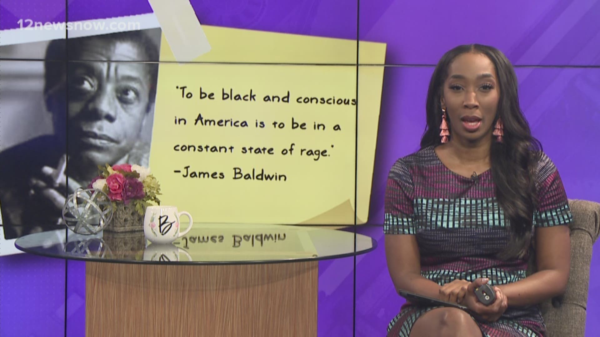 “To be black and conscious in America is to be in a constant state of rage.” -James Baldwin