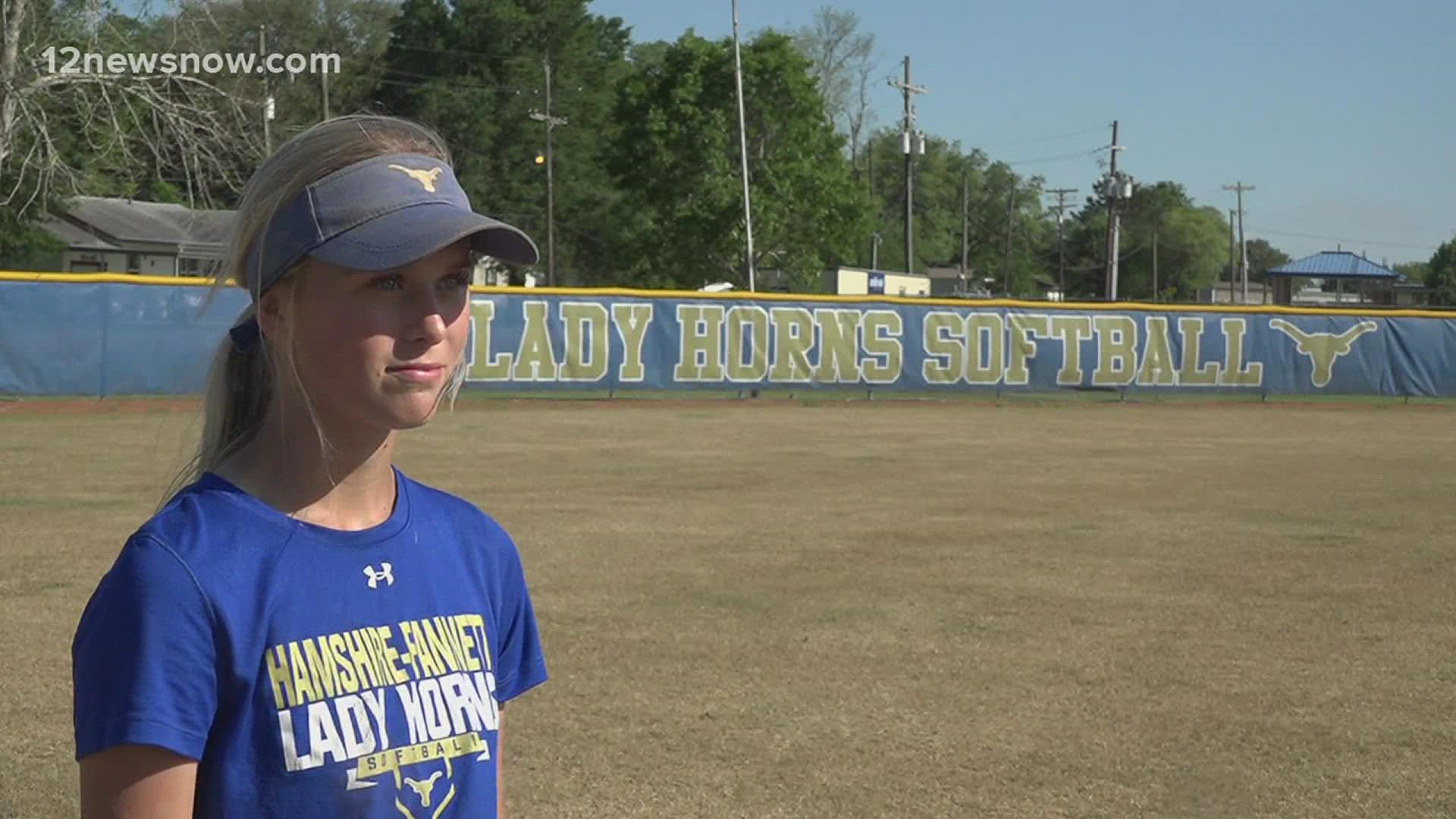 Coach Sims says junior shortstop Jordyn Comer stepped up as a leader during the crucial part of the season.