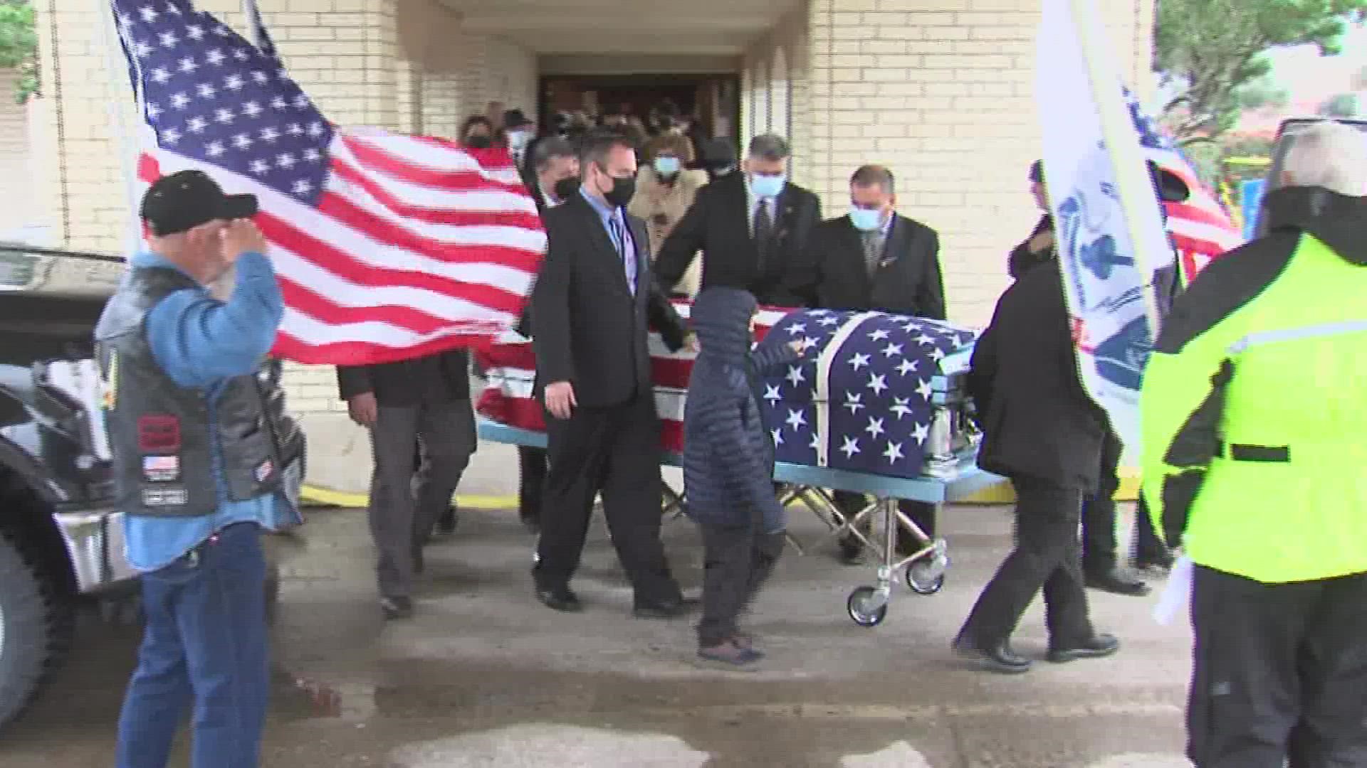 Veteran procession held for Sgt. Patrick Aguilar Monday