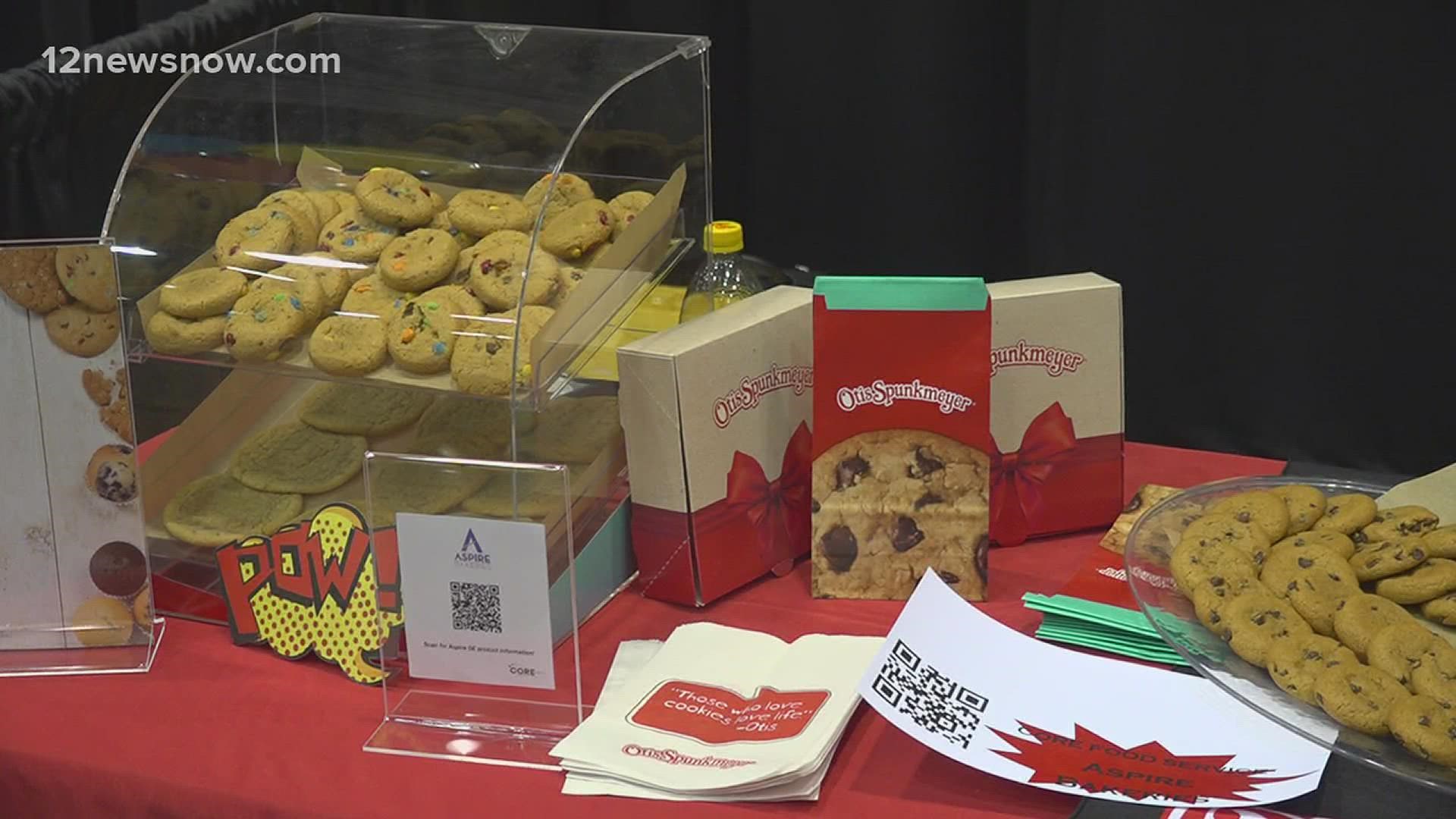 Vendors set up inside the Beaumont Civic Center and provided samples of new foods, drinks, and desserts.