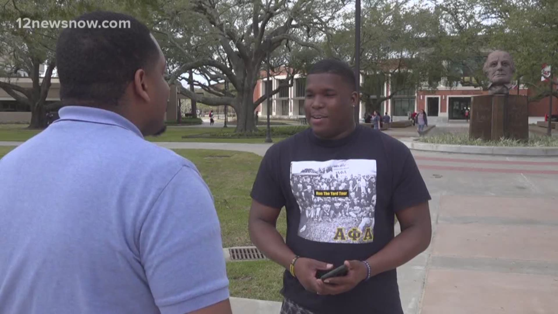 Some voters at Lamar University say they're excited and ready to exercise the right to vote