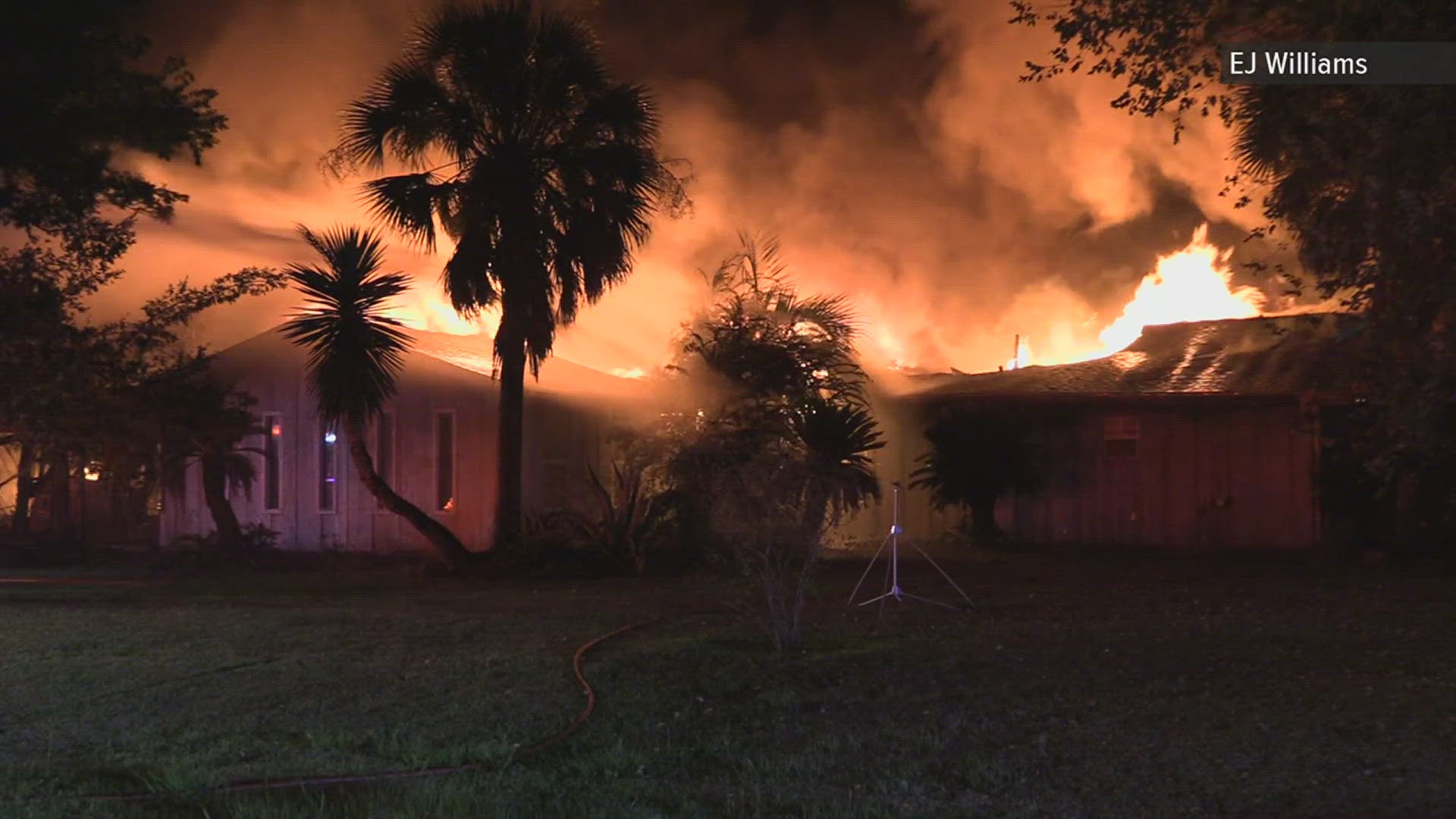 An Orangefield man was awakened by his smoke detector and able to escape his burning home  early Wednesday morning.