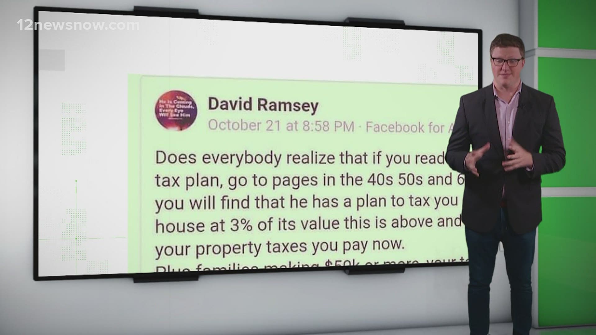 Facebook posts have falsely claimed Biden's tax plan will increase property taxes. It does not and in fact the federal government doesn't collect property taxes.