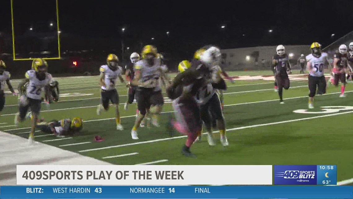 Silsbee High School 's Dre'lon Miller makes the week 8 Play of the Week