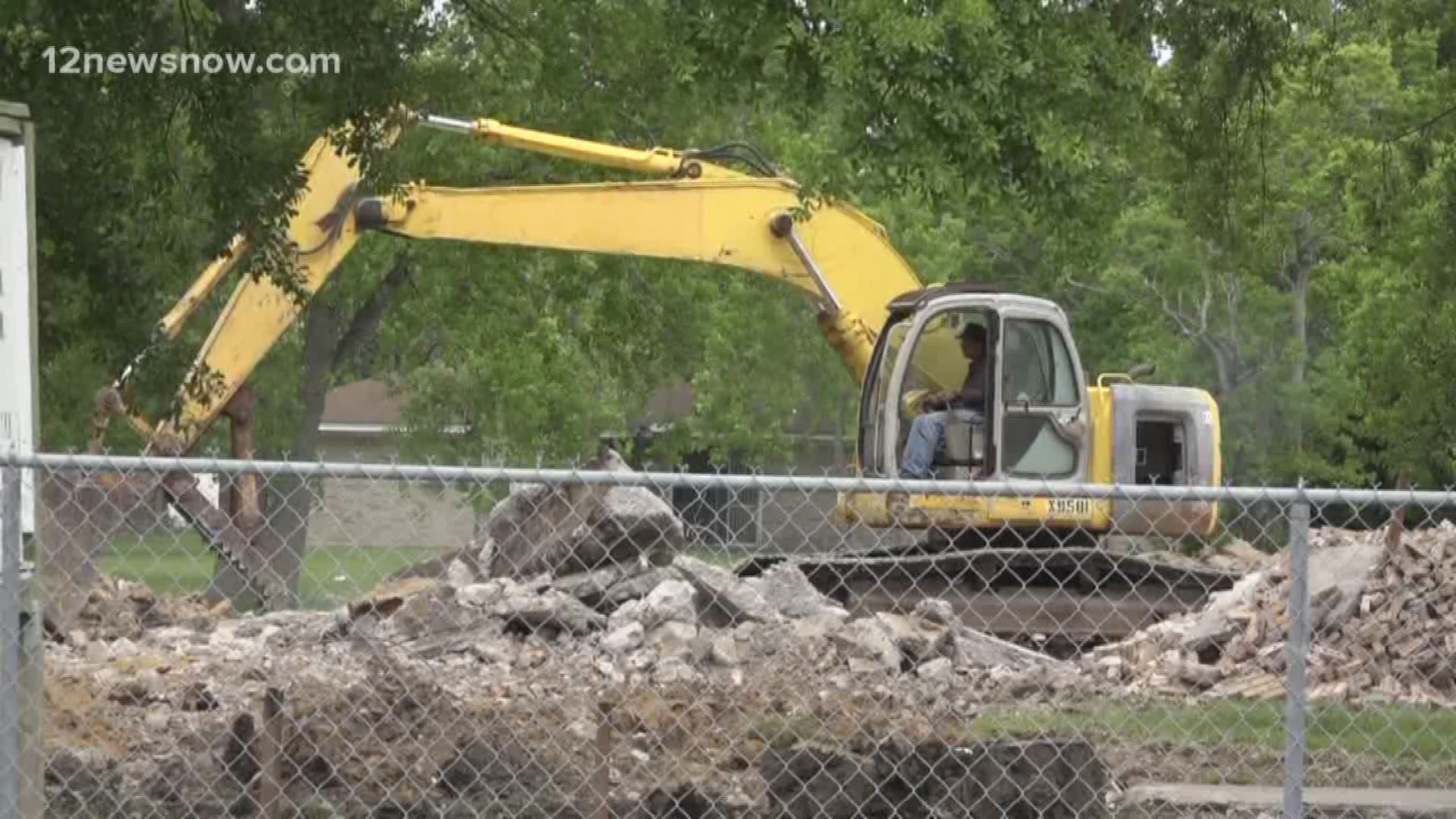 Salvation Army building in Port Arthur demolished due to damages from Tropical Storm Harvey