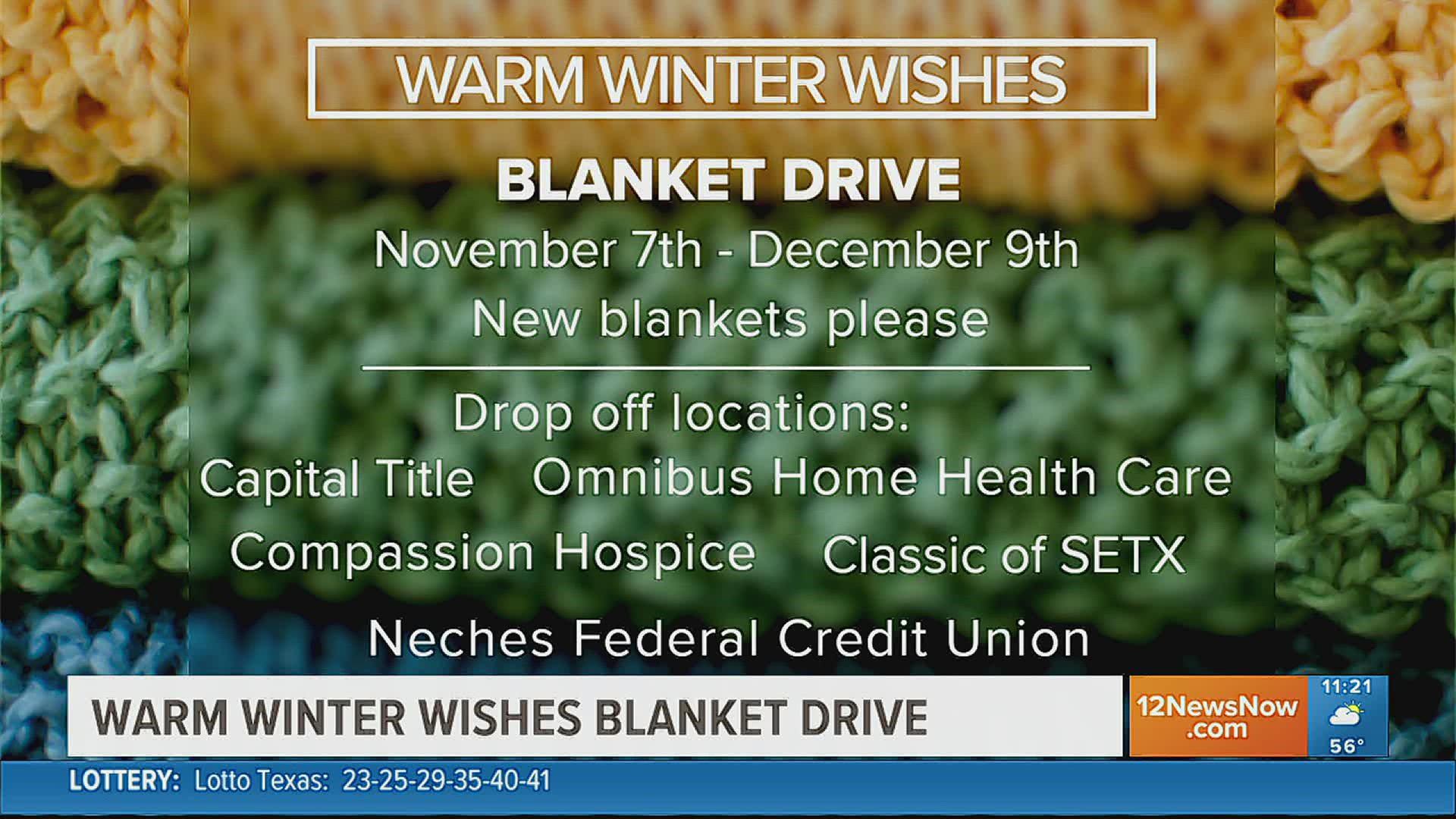 Beaumont organization holding 3rd annual blanket drive to benefit seniors in need people experiencing homelessness