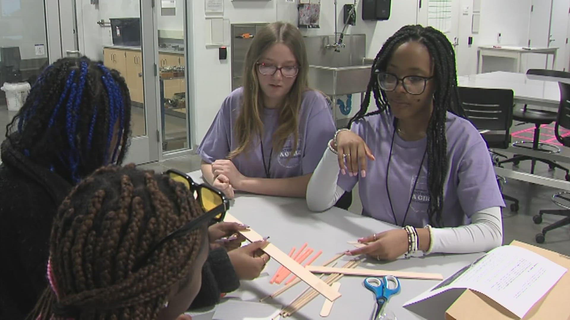 85 girls were invited to ExxonMobil's Introduce A Girl To Engineering Day.